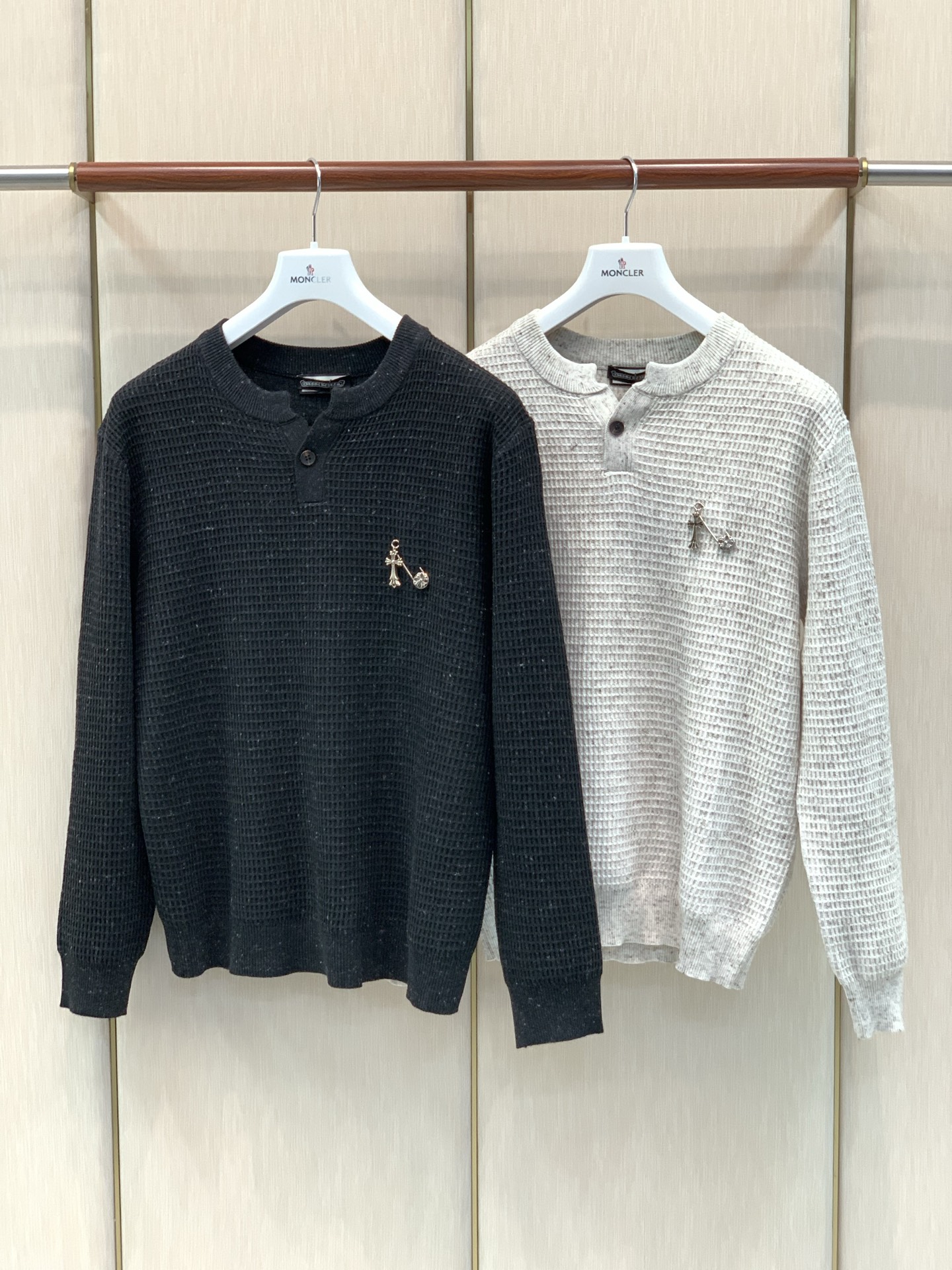 ，Chrome Hearts 克罗心，2026秋季新品，专柜同步有售，原单狠货，时尚休闲针织毛衣，采用进口原版面料，顶级