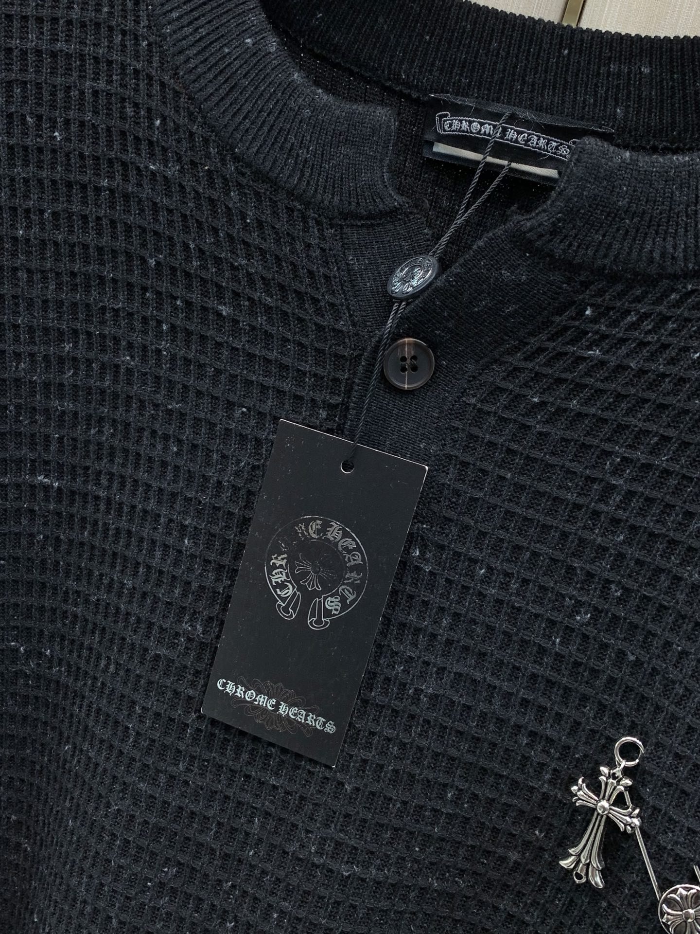，Chrome Hearts 克罗心，2026秋季新品，专柜同步有售，原单狠货，时尚休闲针织毛衣，采用进口原版面料，顶级