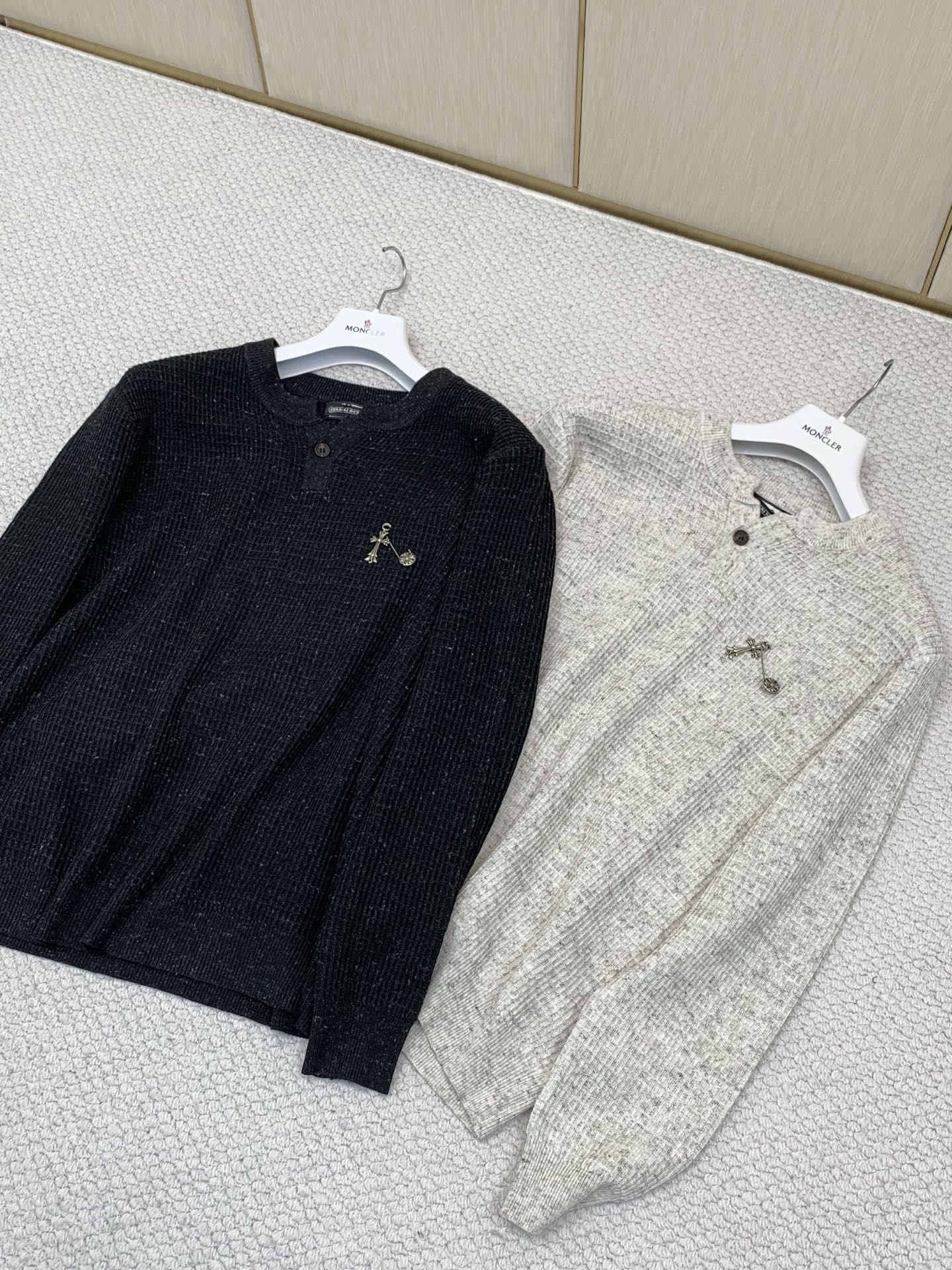 ，Chrome Hearts 克罗心，2026秋季新品，专柜同步有售，原单狠货，时尚休闲针织毛衣，采用进口原版面料，顶级