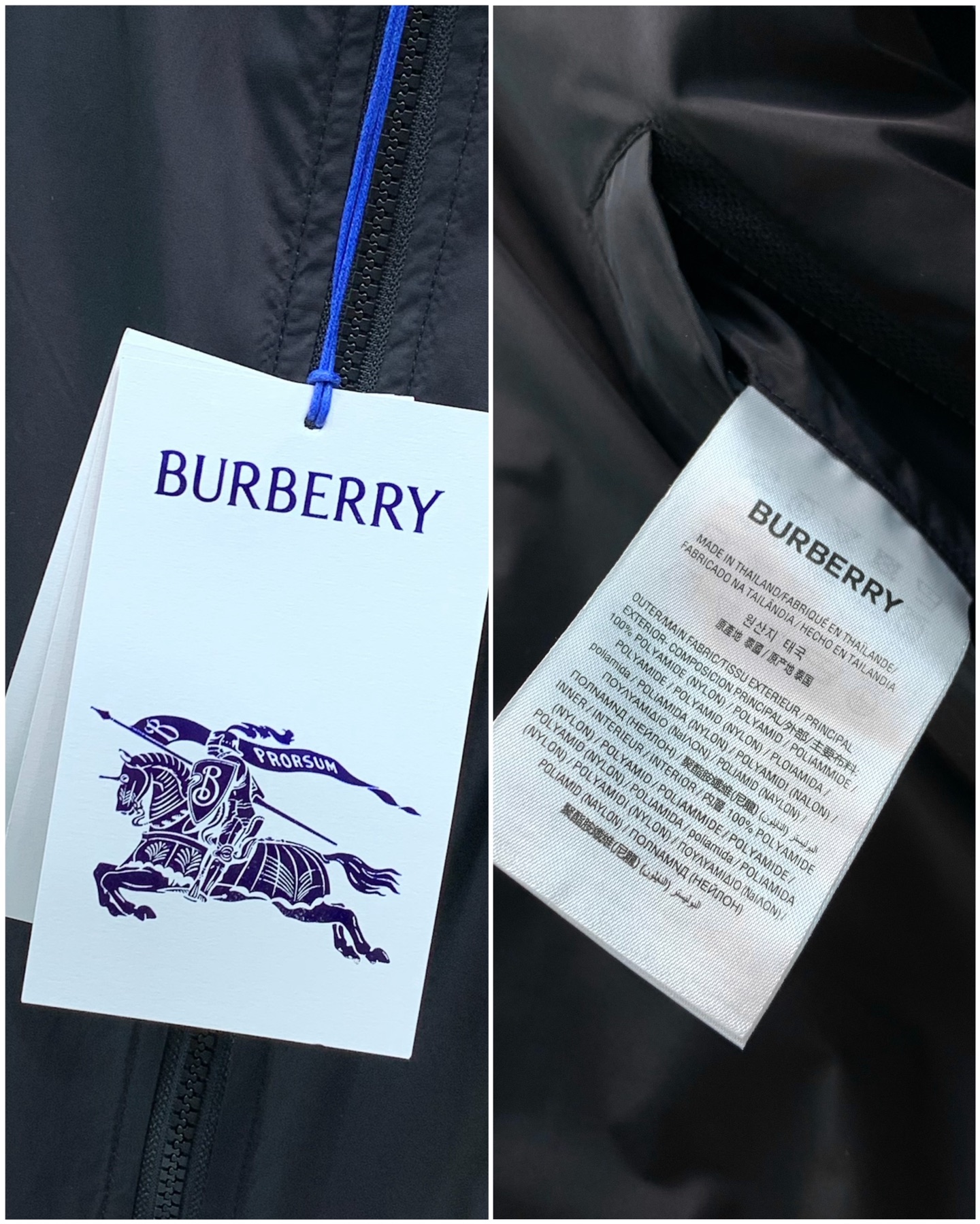 ，Burberry 巴宝莉，2026秋季最新品，专柜同步有售，原单狠货，时尚休闲两面穿➕薄棉连帽夹克外套，进口原版面料，