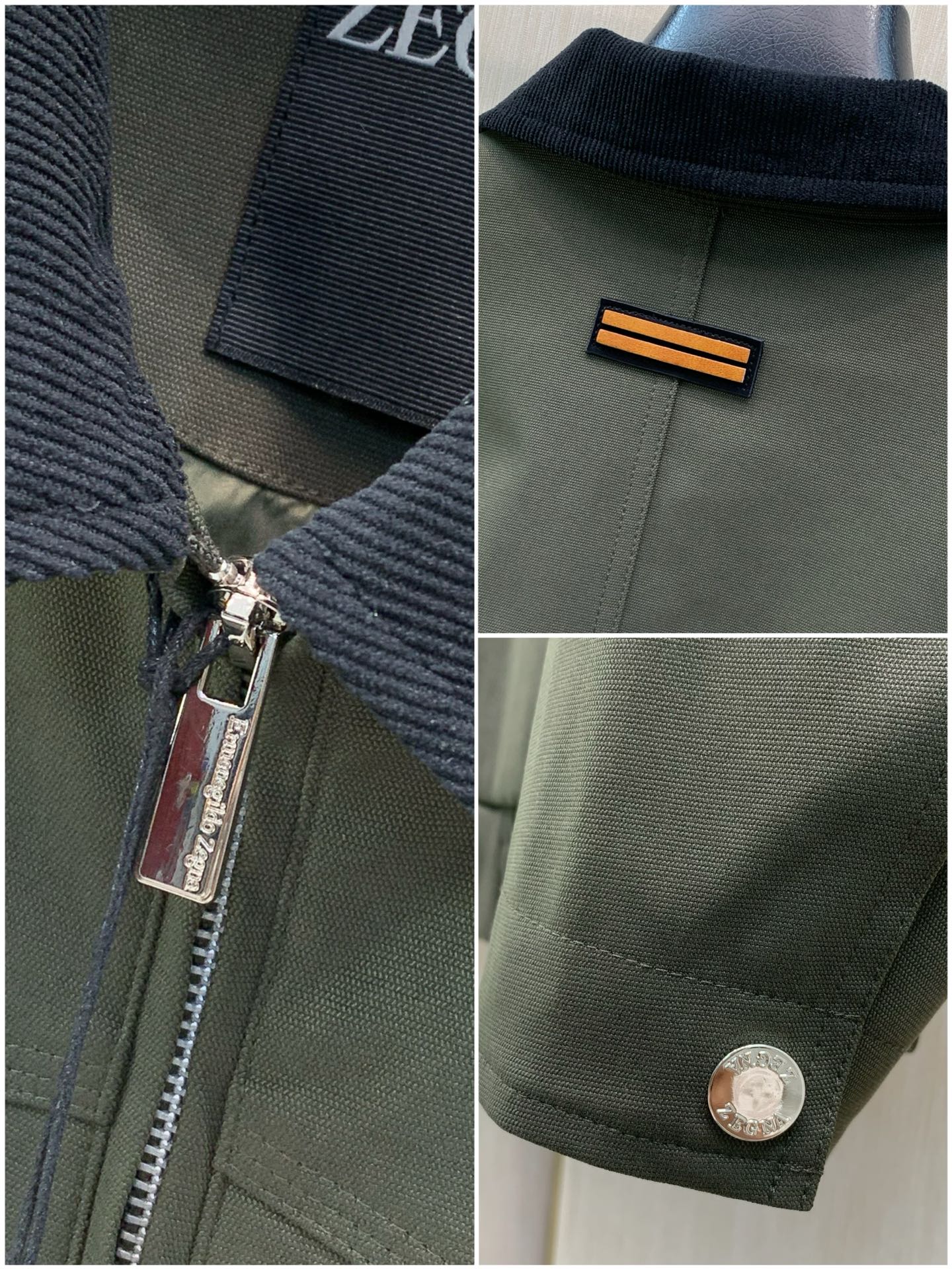 ，杰尼亚 Zegna，2026秋季最新品，专柜同步有售，原单狠货，时尚休闲翻领夹克外套，采用进口原版面料，舒适透气，原版