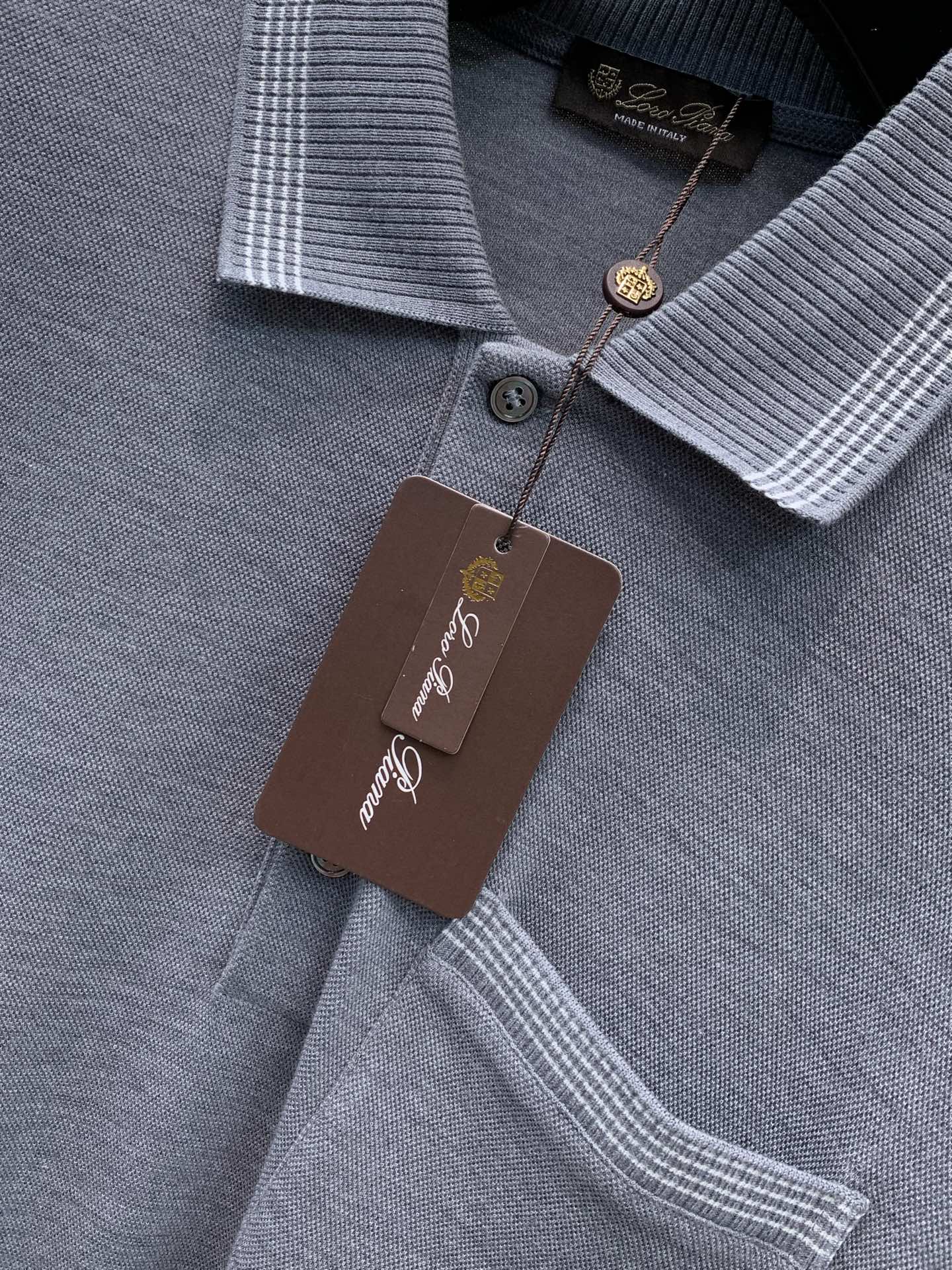 ,Loro Piana 新款灰色长袖 面料成份: 40%棉30%莫代尔20%腈纶10%羊毛 新款细腻易打理羊毛男士翻领 ,Loro Piana 新款灰色长袖 面料成份: 40%棉30%莫代尔20%腈纶10%羊毛 新款细腻易打理羊毛男士翻领