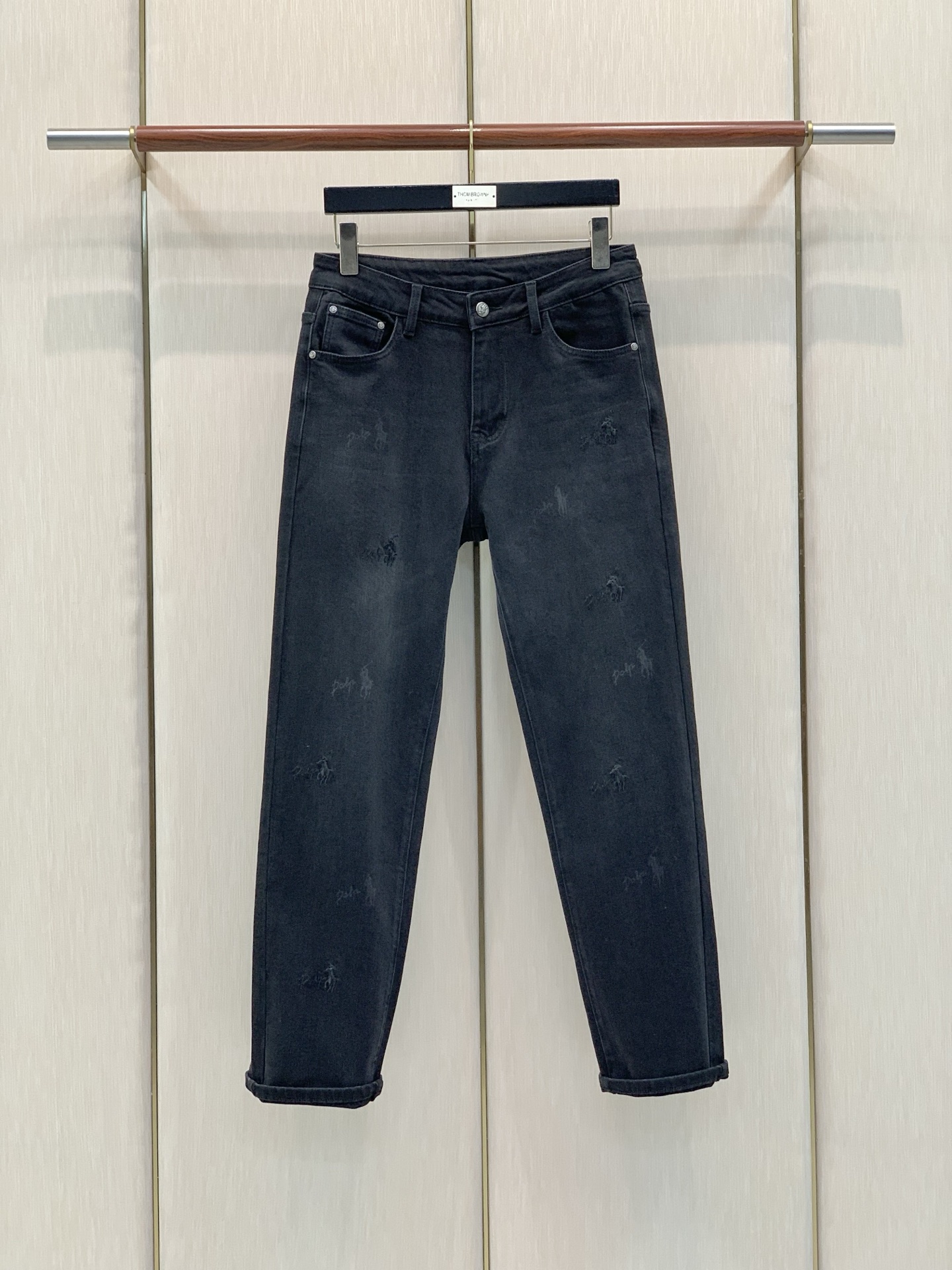 、Ralph Lauren 拉夫劳伦，2026春秋新品，时尚休闲水洗牛仔裤，采用进口原版面料，顶级刺绣工艺字母图案装饰l