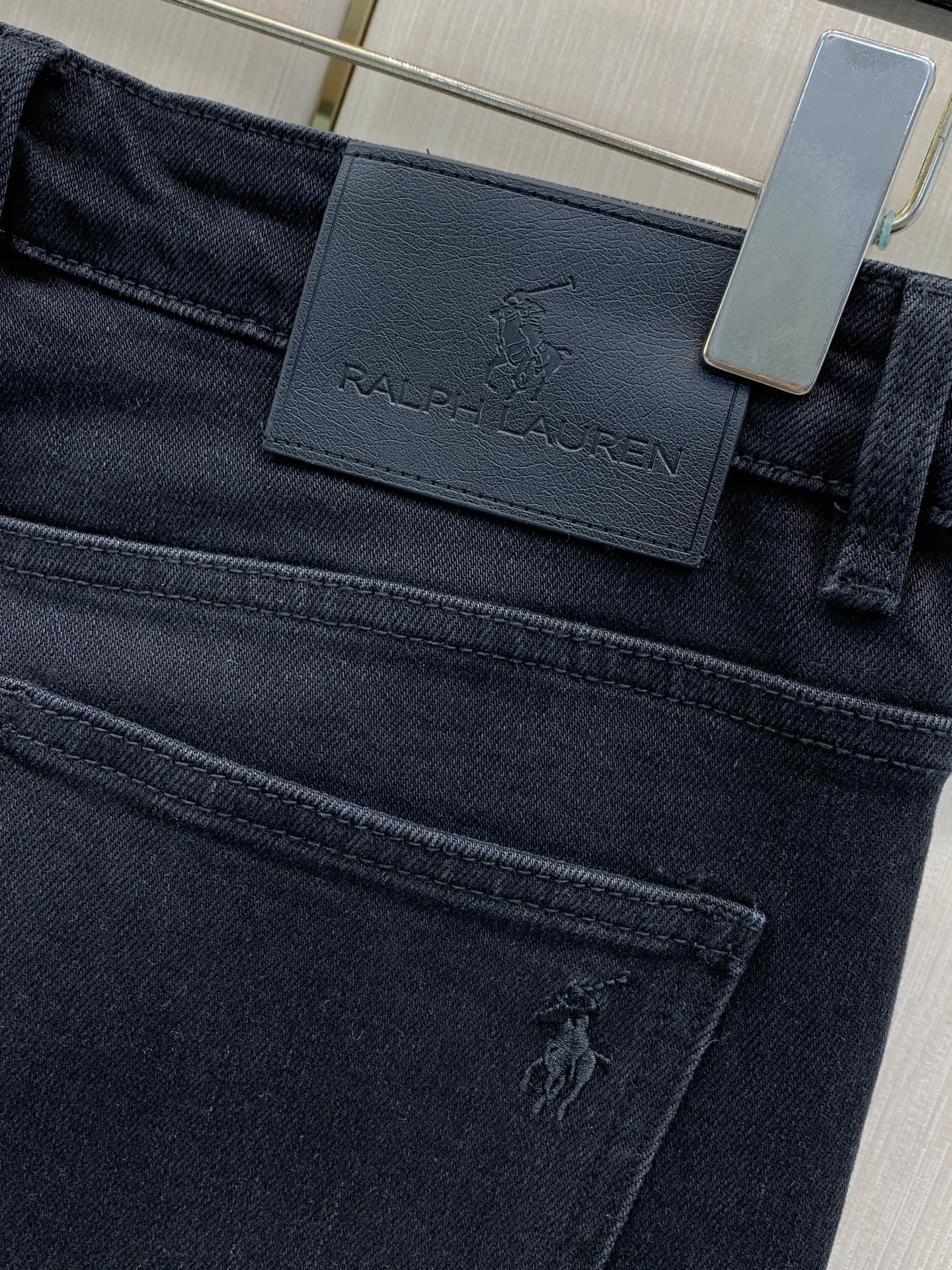 、Ralph Lauren 拉夫劳伦，2026春秋新品，时尚休闲水洗牛仔裤，采用进口原版面料，顶级刺绣工艺字母图案装饰l