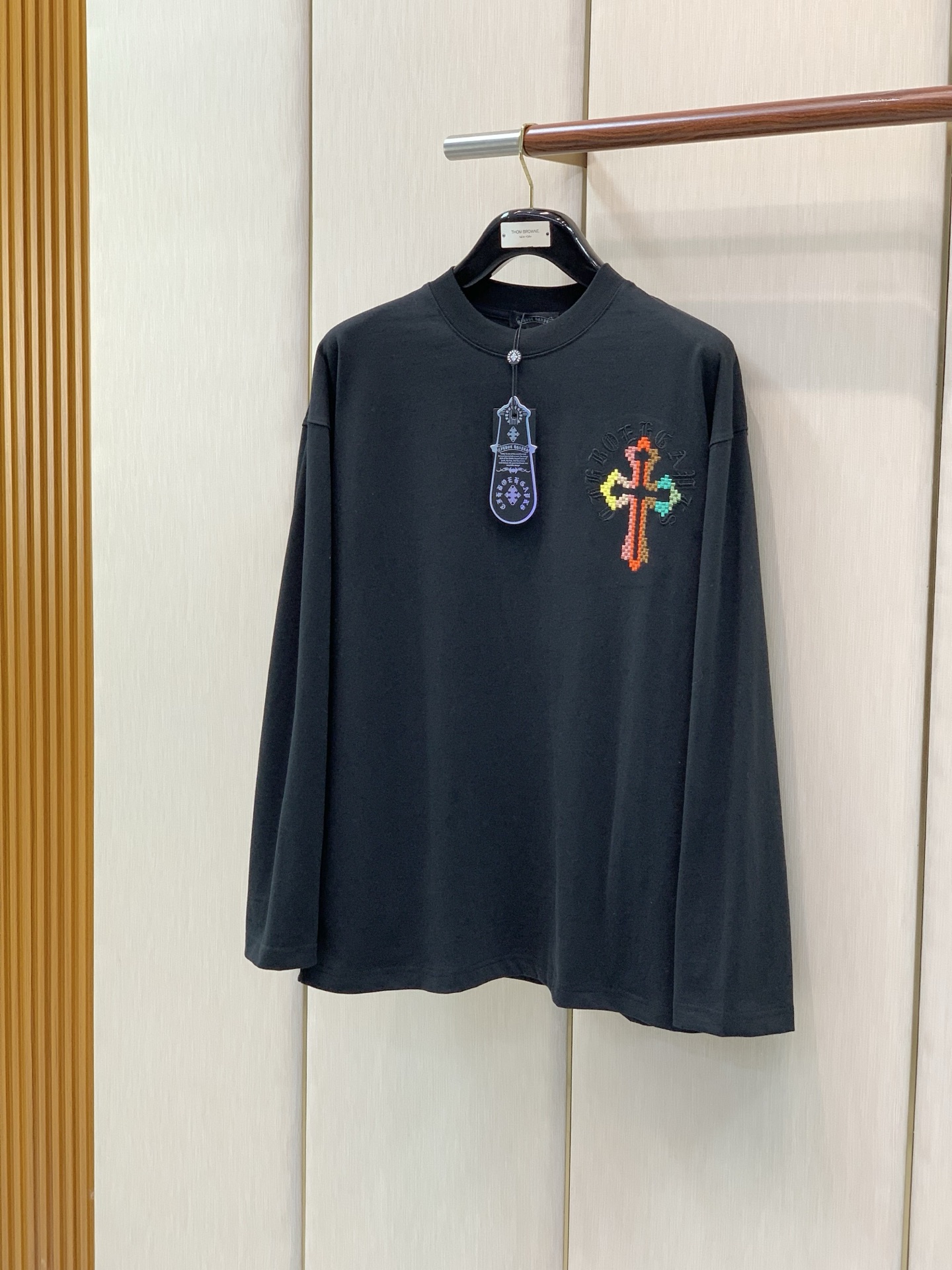 ，Chrome Hearts 克罗心，2026早秋新品，专柜同步有售，原单狠货，时尚休闲圆领长袖T恤，采用进口原版面料，