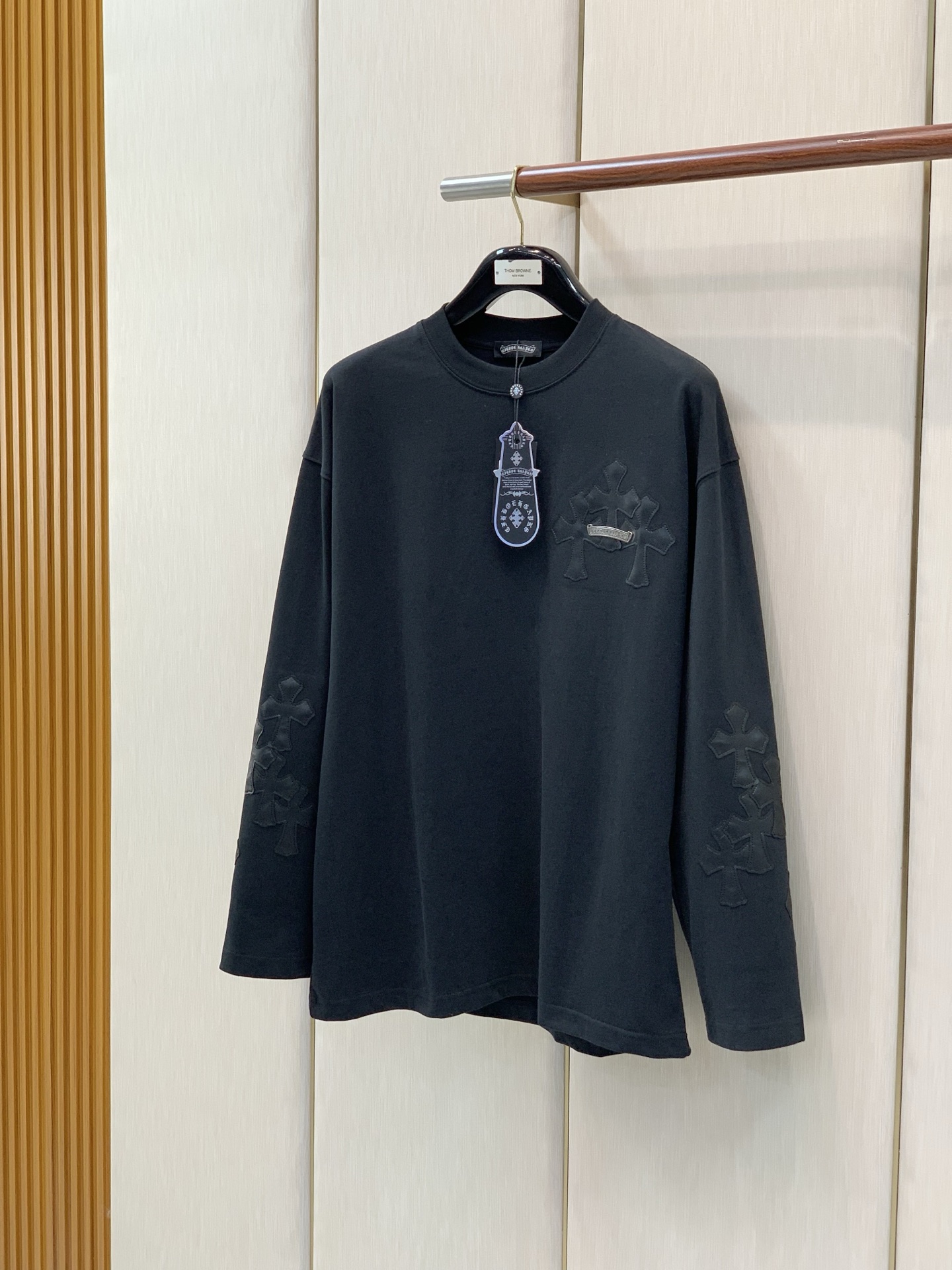 ，Chrome Hearts 克罗心，2026早秋新品，专柜同步有售，原单狠货，时尚休闲圆领长袖T恤，采用进口原版面料，