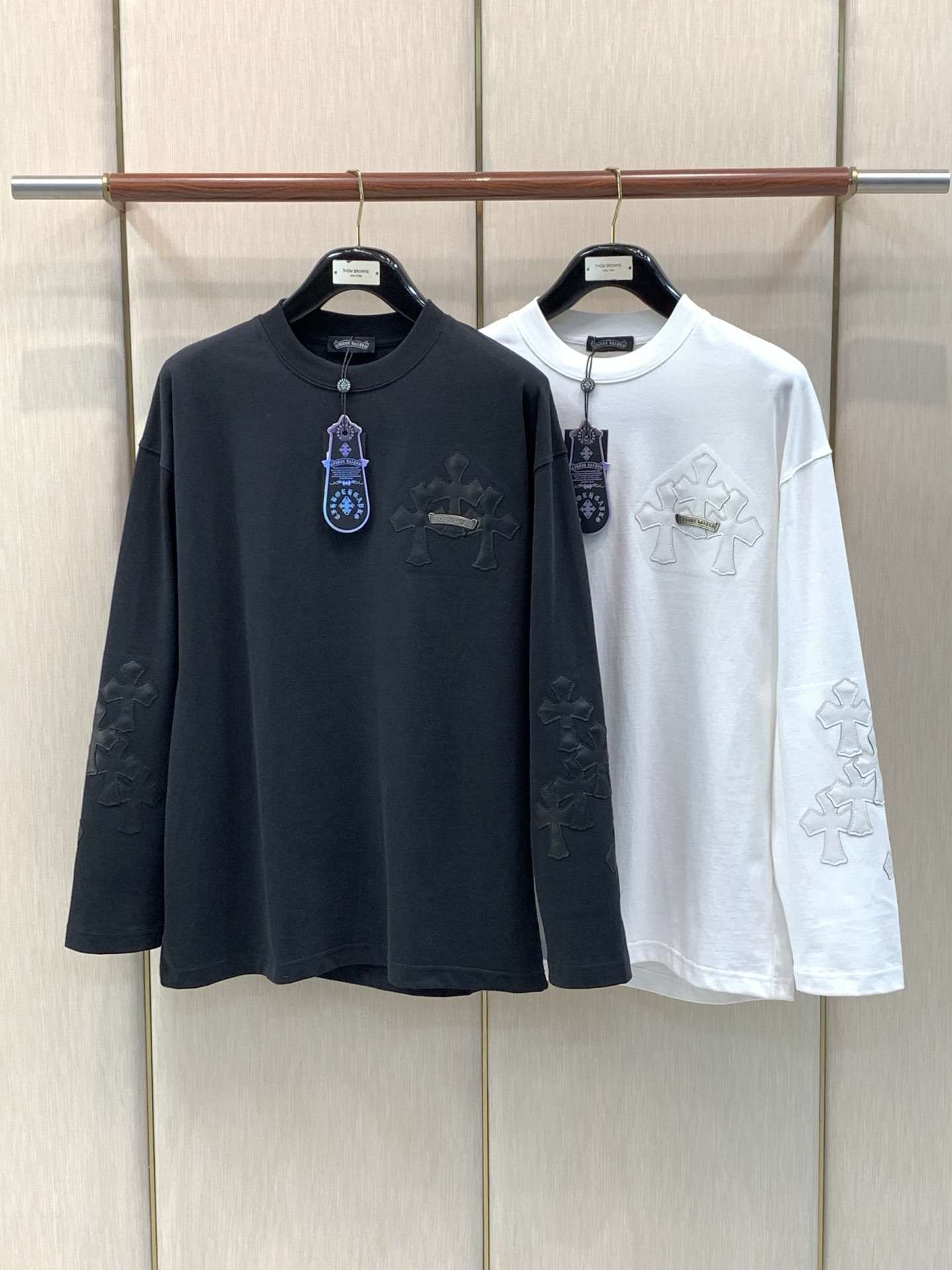 ，Chrome Hearts 克罗心，2026早秋新品，专柜同步有售，原单狠货，时尚休闲圆领长袖T恤，采用进口原版面料，
