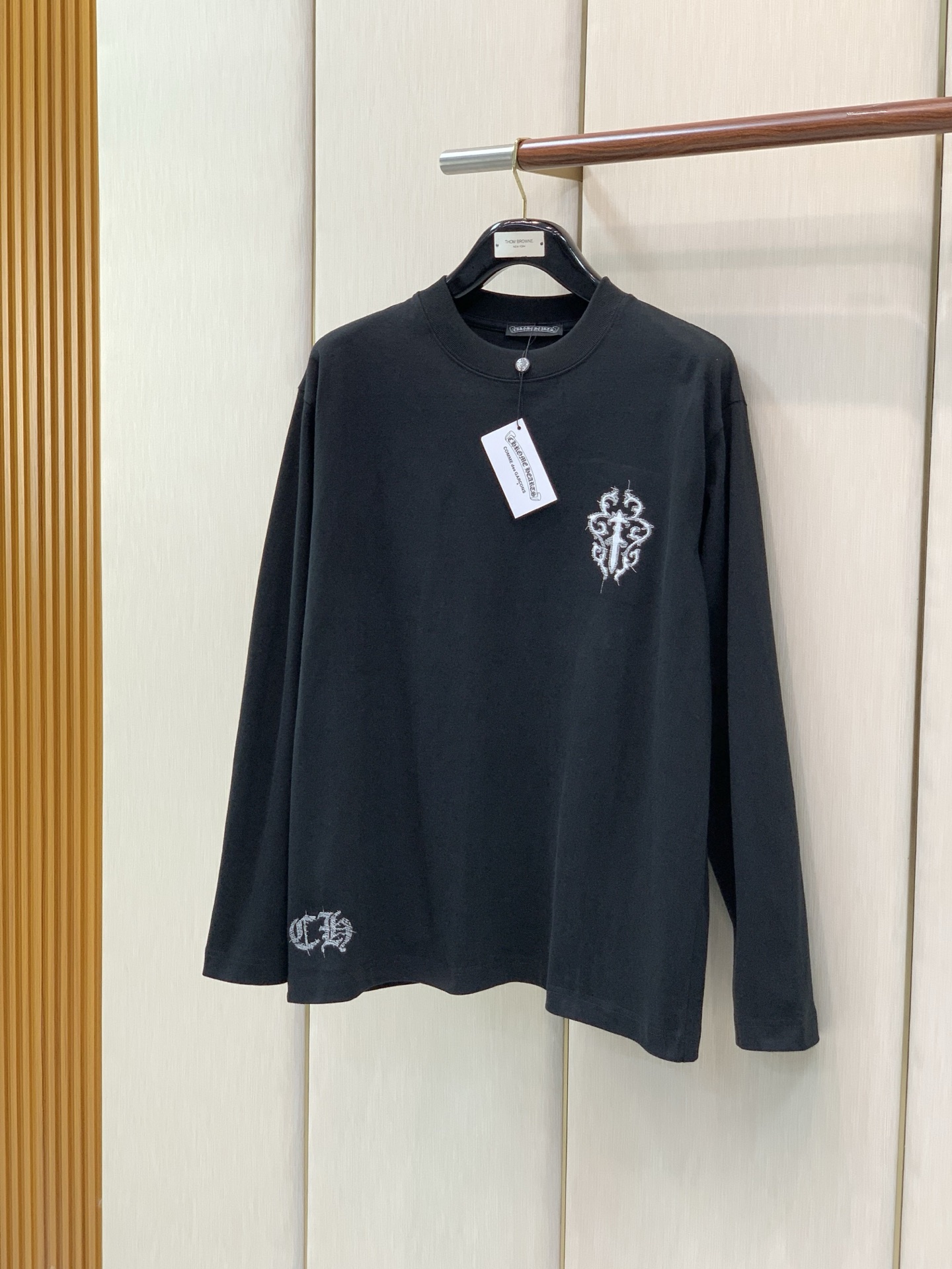 ，Chrome Hearts 克罗心，2026早秋新品，专柜同步有售，原单狠货，时尚休闲圆领长袖T恤，采用进口原版面料，