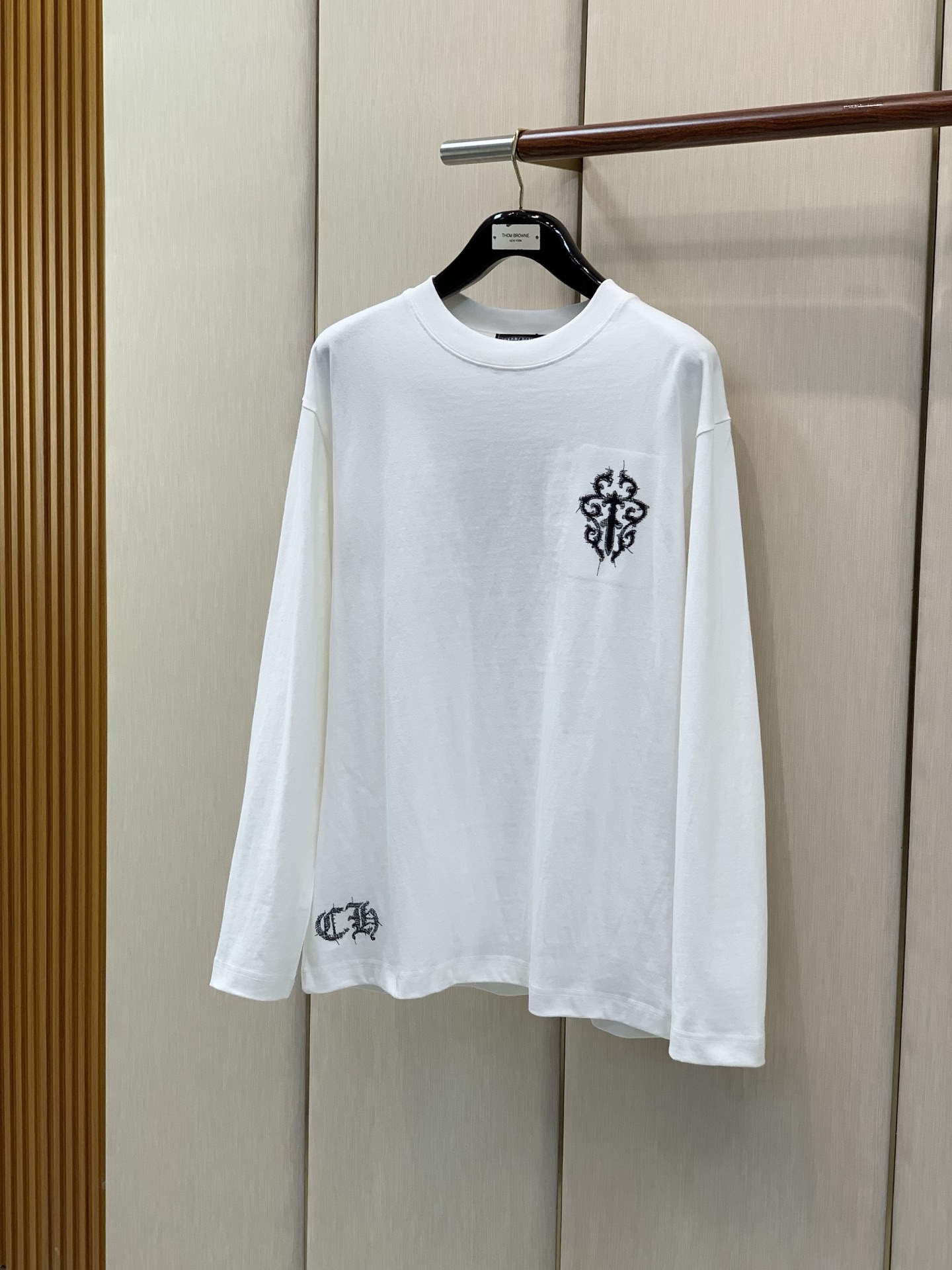 ，Chrome Hearts 克罗心，2026早秋新品，专柜同步有售，原单狠货，时尚休闲圆领长袖T恤，采用进口原版面料，