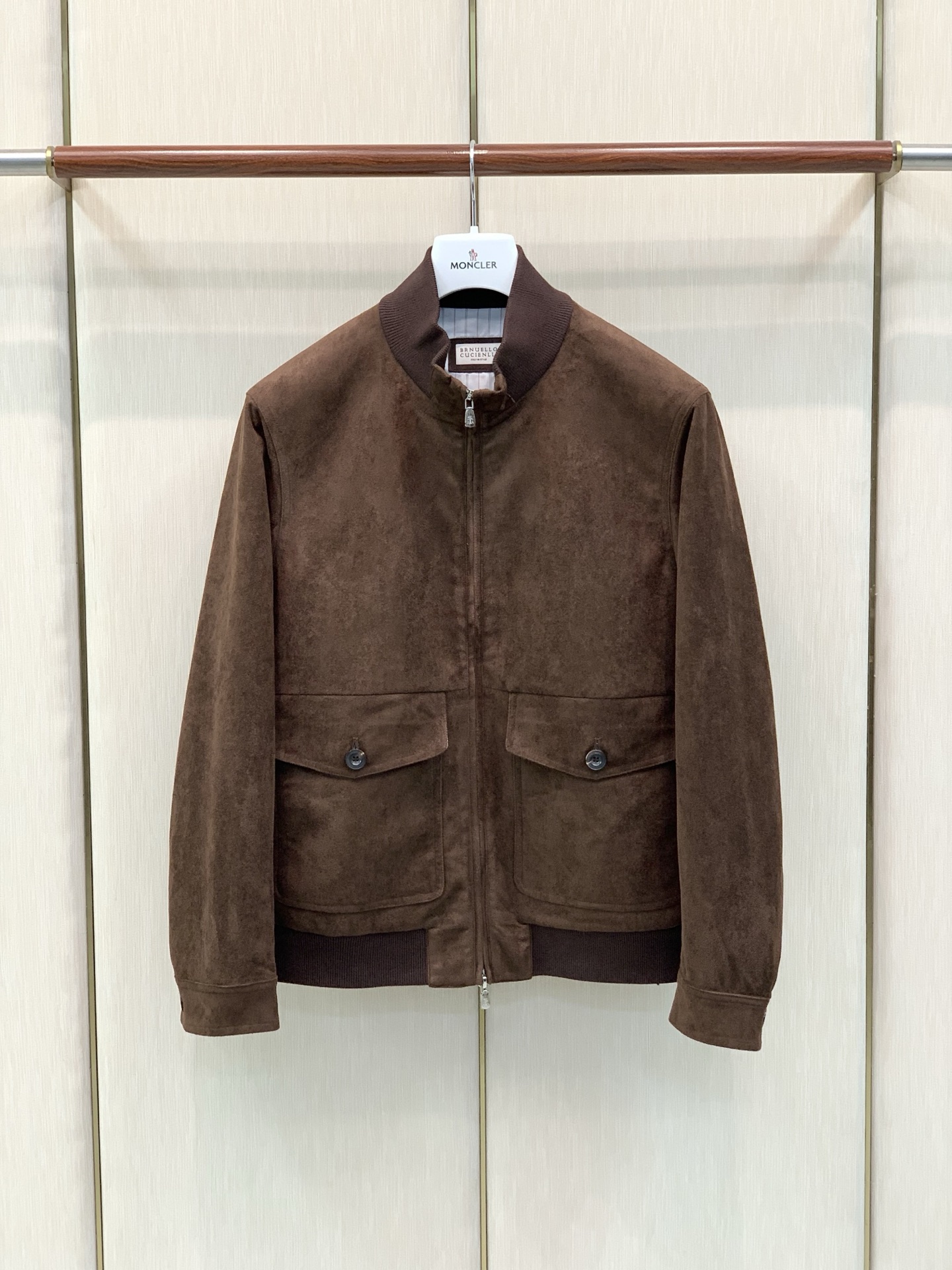 ，BRUNELLO CUCINELLI 意大利神狮，2026秋冬最新品，专柜同步有售，原单狠货，时尚休闲立领薄棉夹克外套
