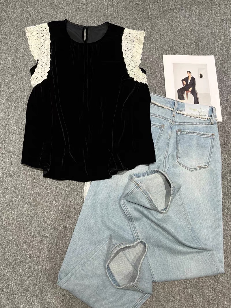 High-End Women’s Dress with Velvet Fabric, Packaged Fragrances, and No Sleeves - 图片 8