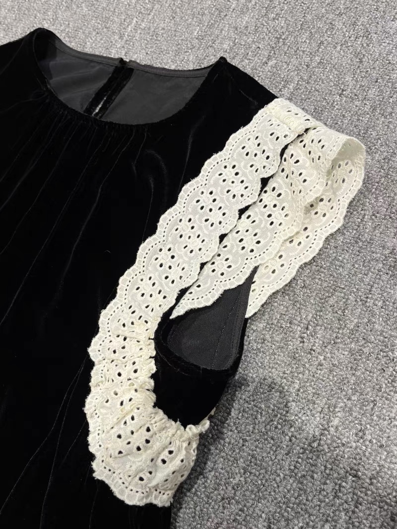 High-End Women’s Dress with Velvet Fabric, Packaged Fragrances, and No Sleeves - 图片 7