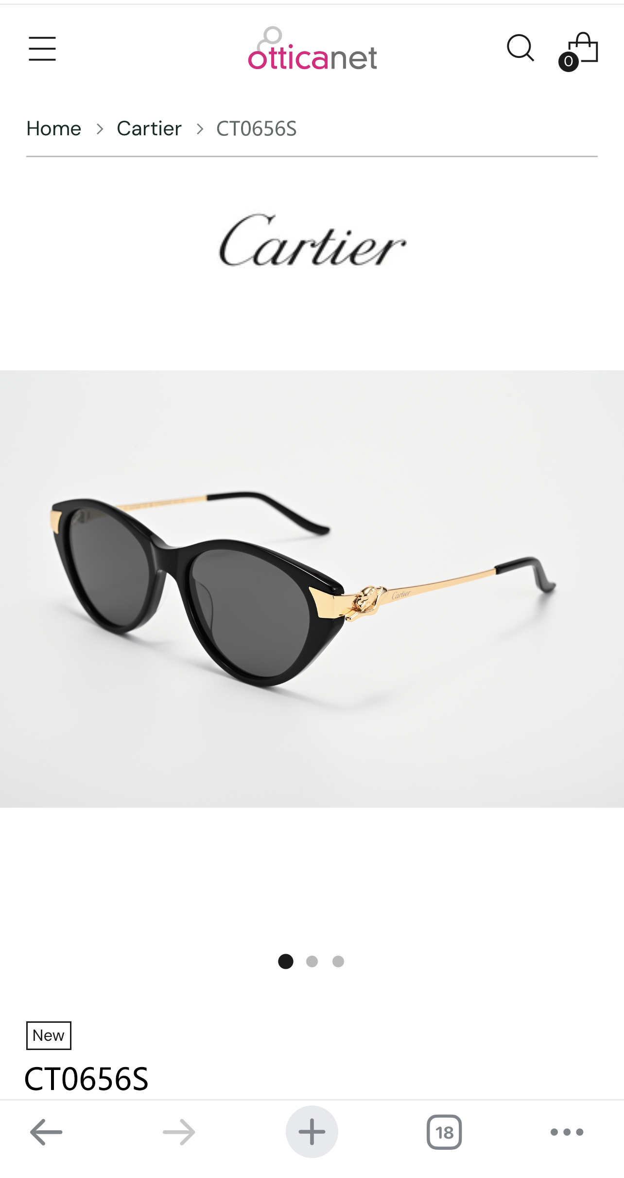 Cartie*MOD：CT0656Size：54口15-135