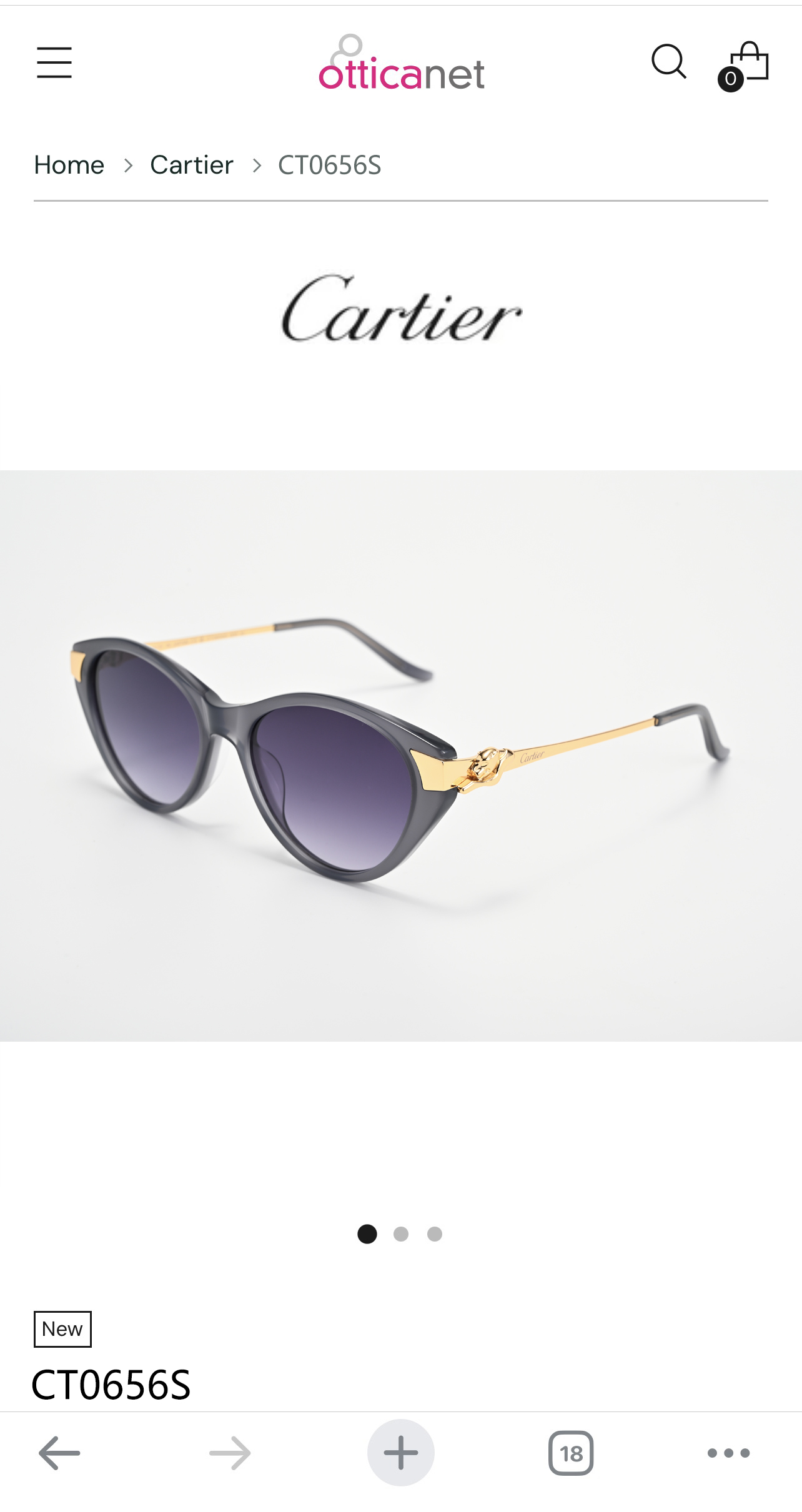 Cartie*MOD：CT0656Size：54口15-135