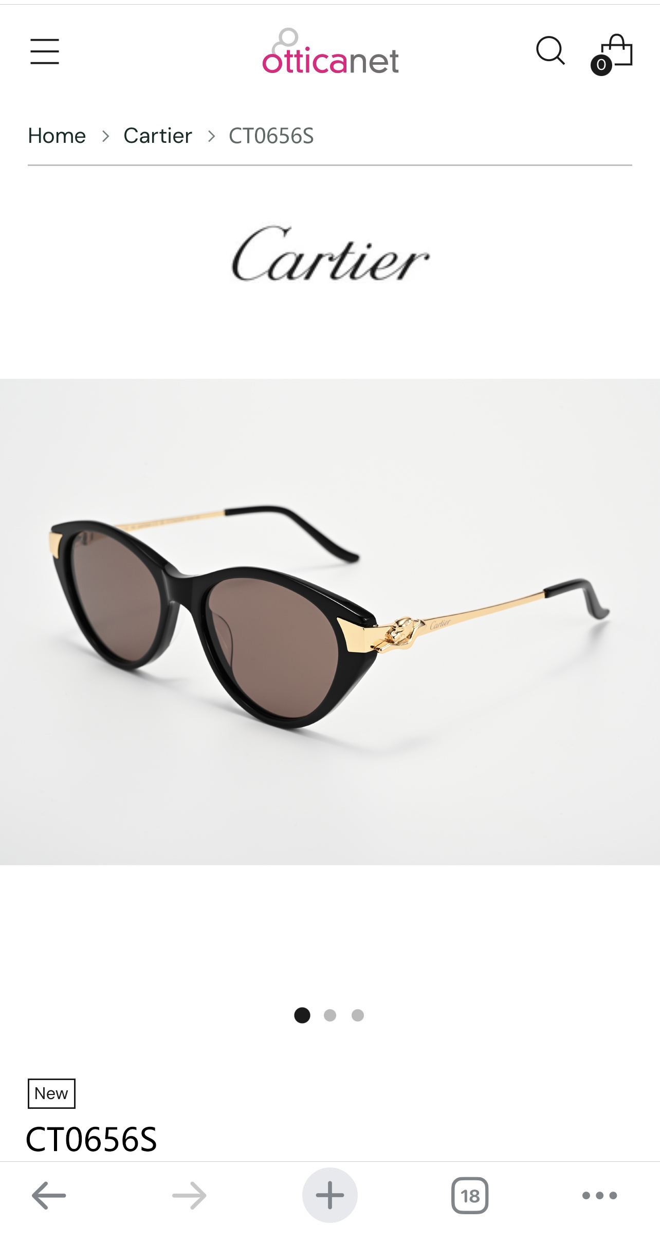 Cartie*MOD：CT0656Size：54口15-135