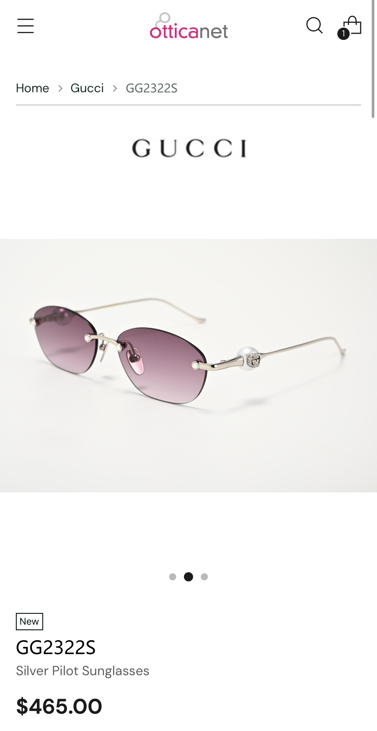 GUCC*  MODEL：GG2322S  SIZE：56口15-135 