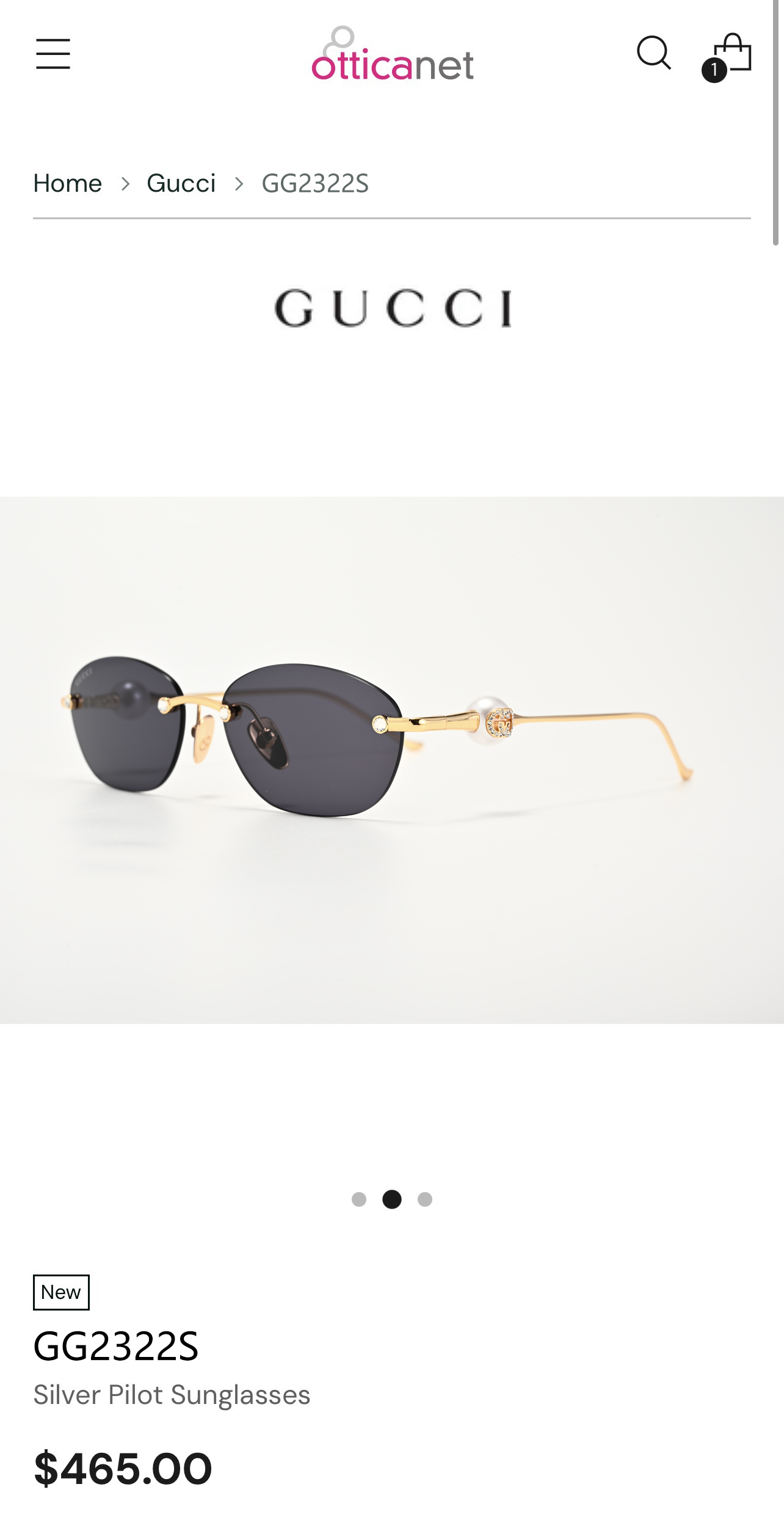 GUCC*  MODEL：GG2322S  SIZE：56口15-135 