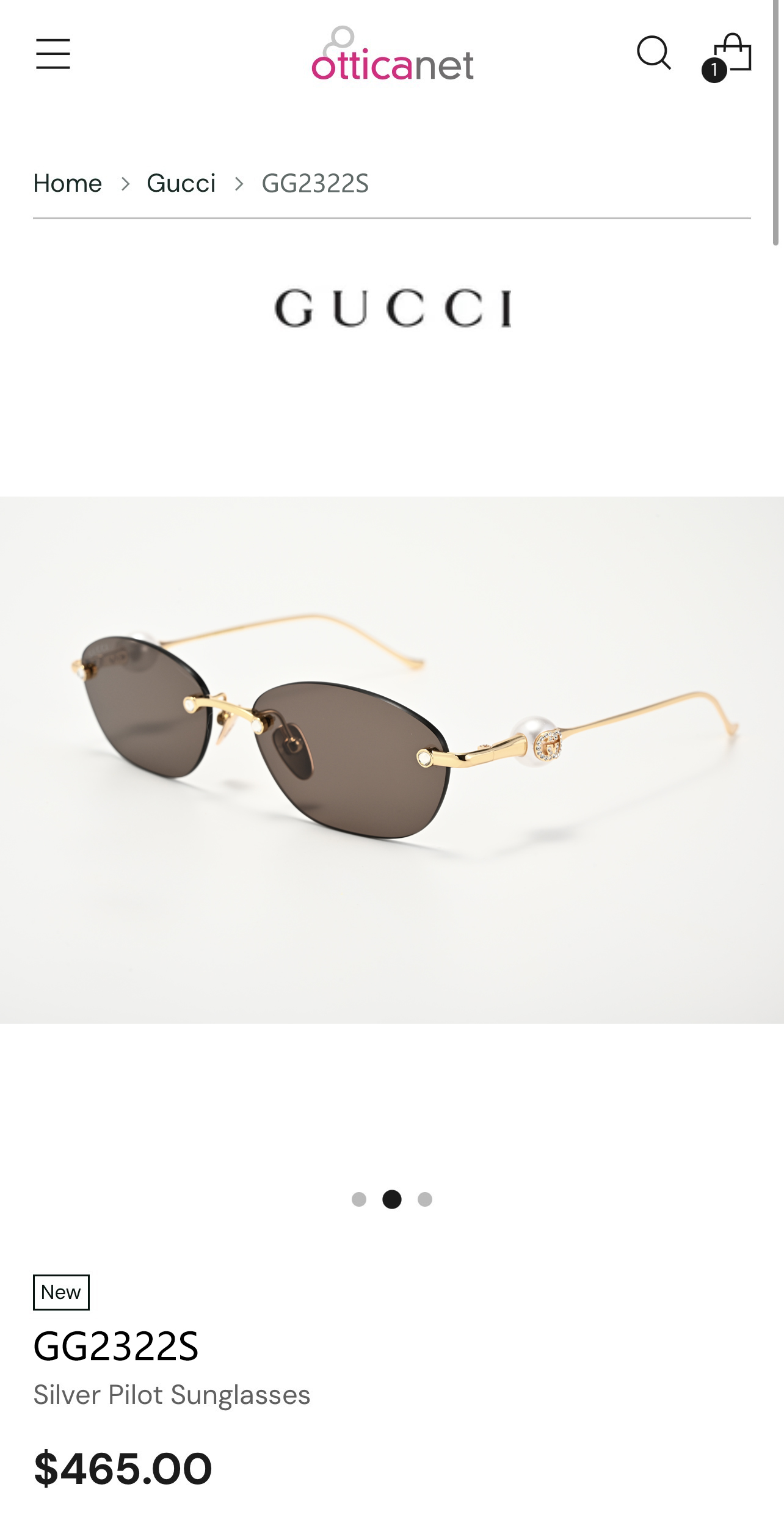 GUCC*  MODEL：GG2322S  SIZE：56口15-135 