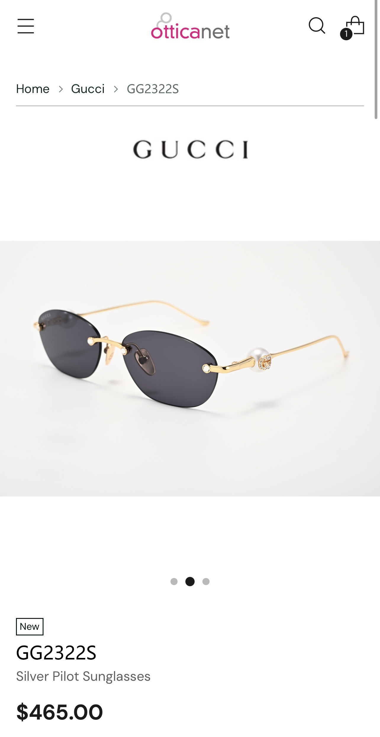 GUCC*  MODEL：GG2322S  SIZE：56口15-135 