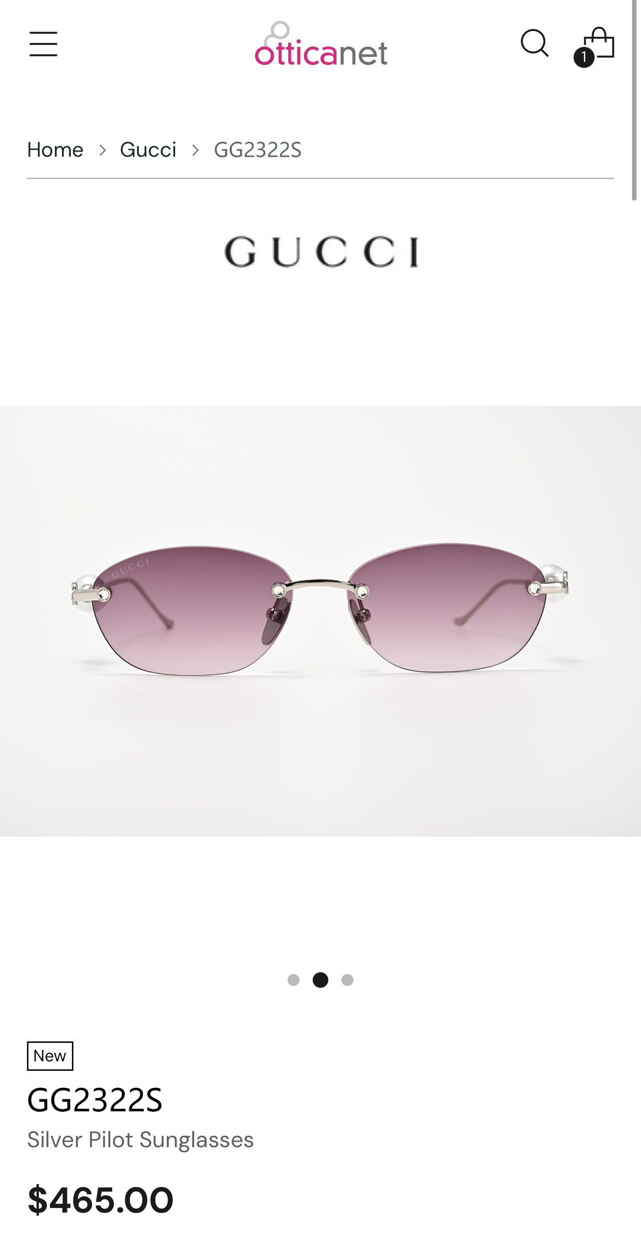 GUCC*  MODEL：GG2322S  SIZE：56口15-135 