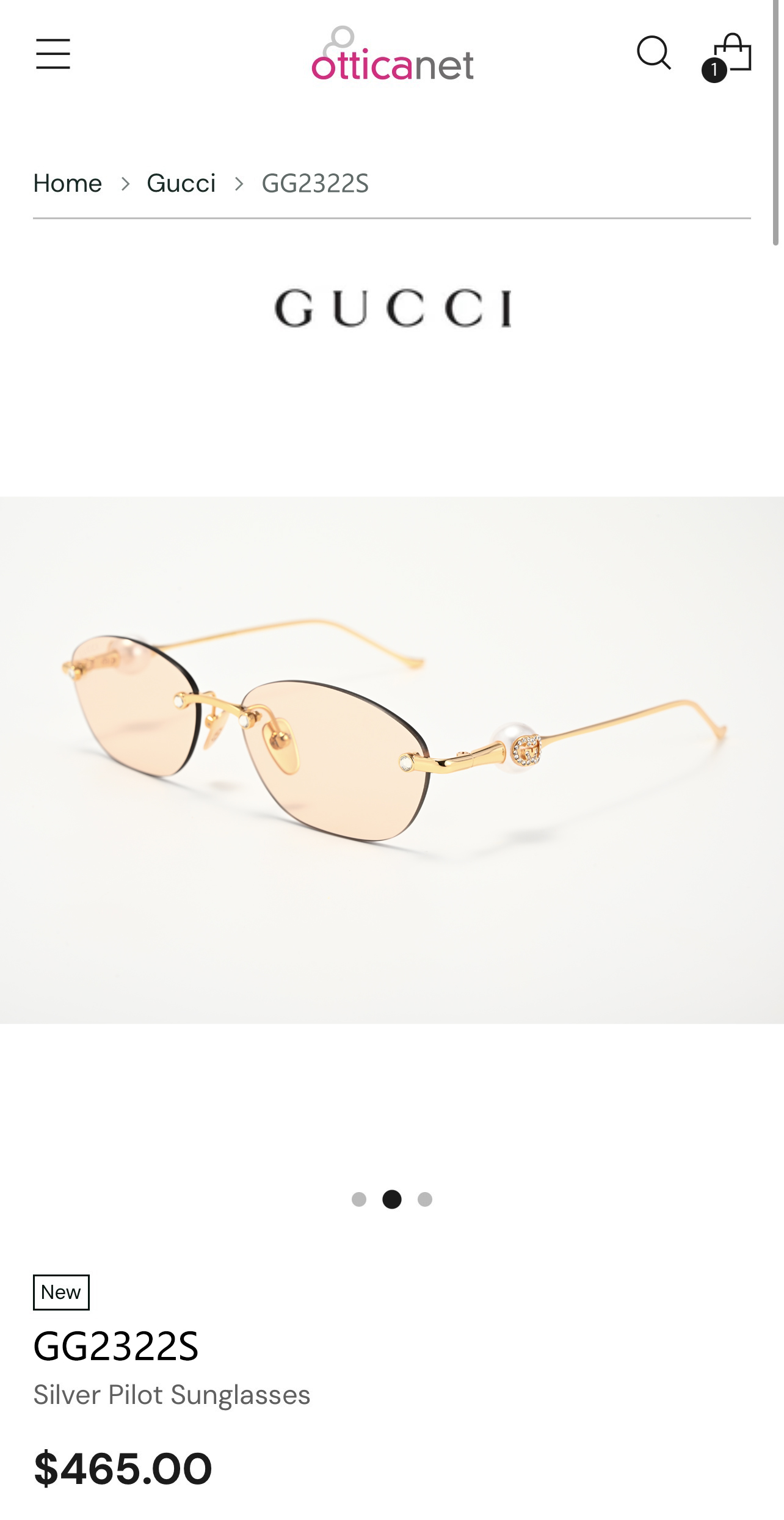 GUCC*  MODEL：GG2322S  SIZE：56口15-135 