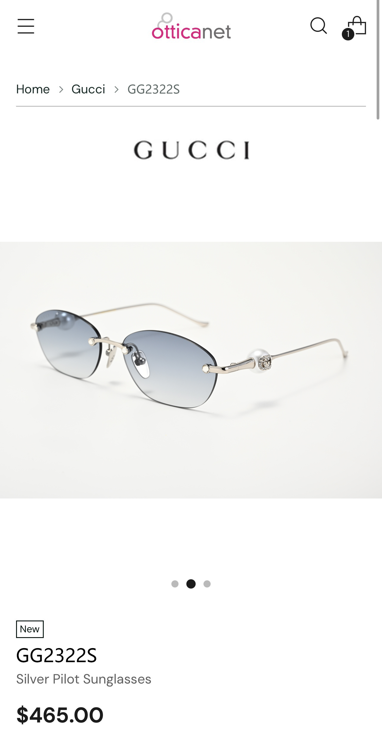 GUCC*  MODEL：GG2322S  SIZE：56口15-135 