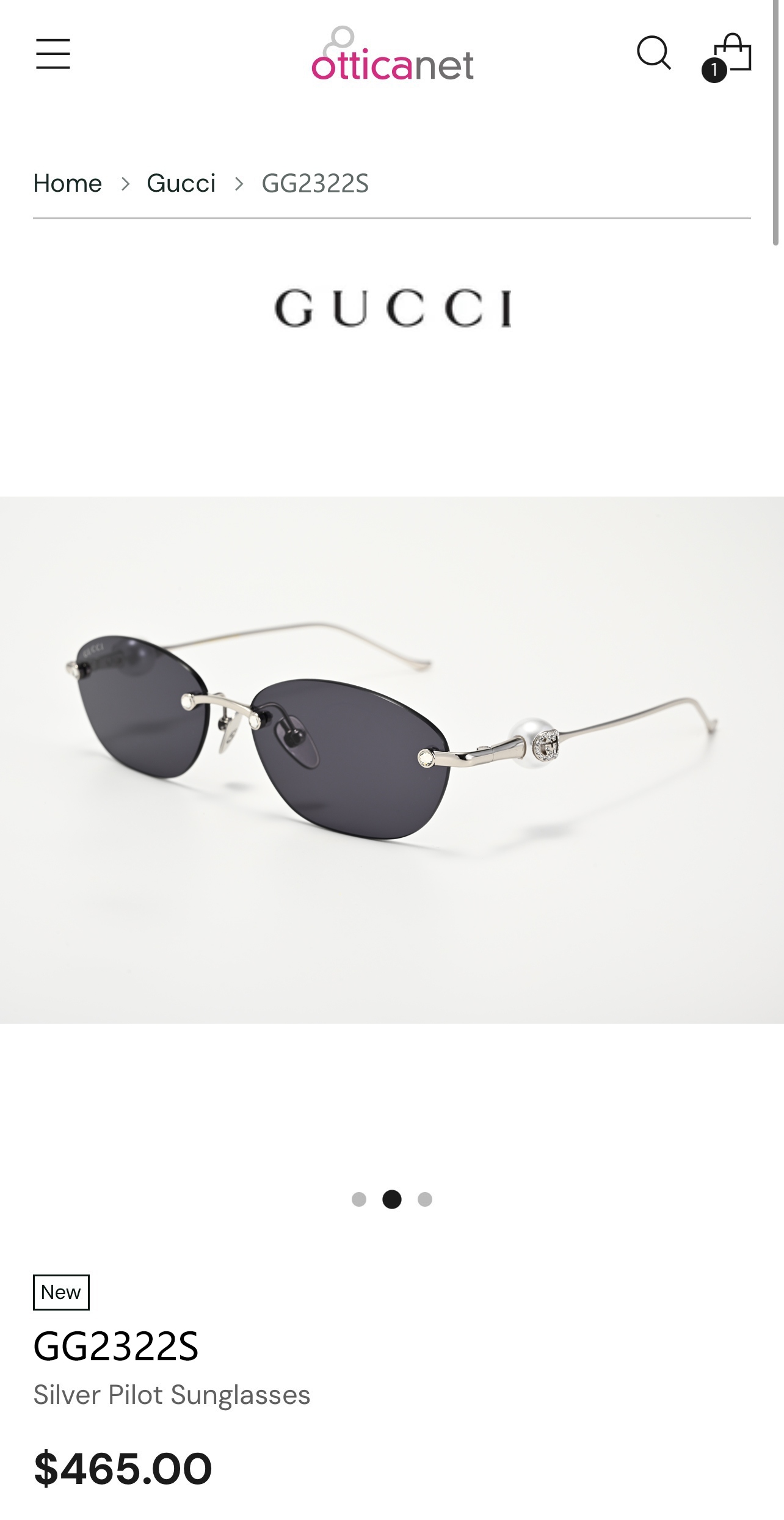 GUCC*  MODEL：GG2322S  SIZE：56口15-135 