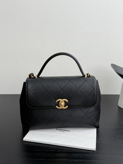 Chanel 25S Black Gold Small Satchel: Timeless Elegance and Practicality 1 Chanel 25S Black Gold Small Satchel: Timeless Elegance and Practicality