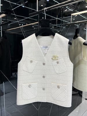 Chanel Clothing Waistcoats Fashion Replica Gold Hardware Spring Collection