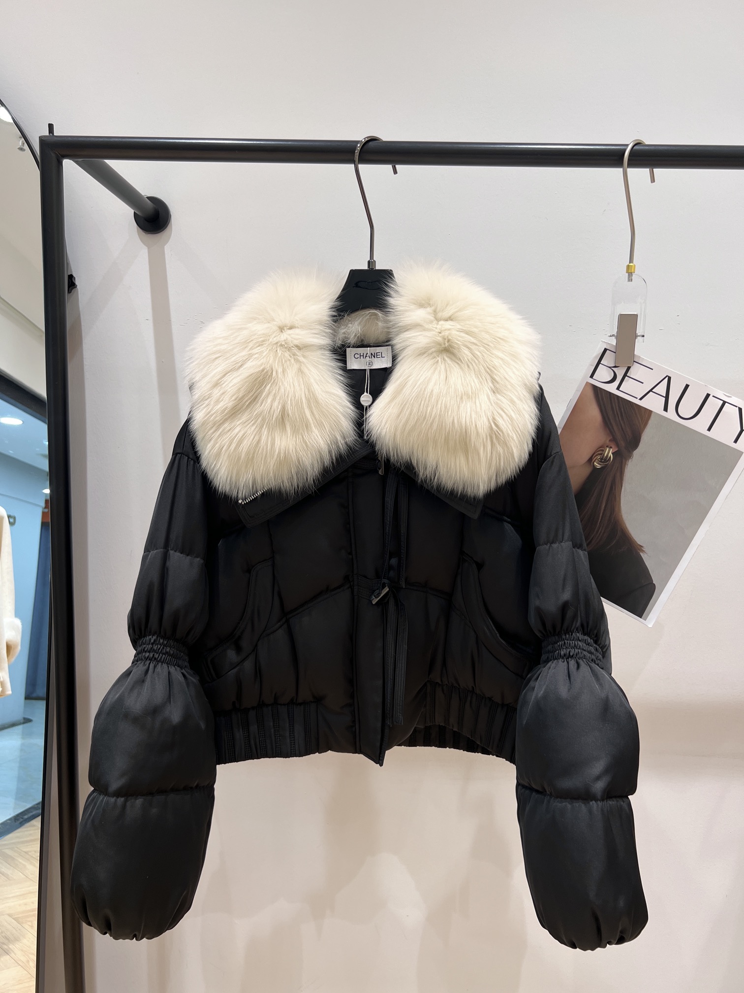 Chanel Abbigliamento Giacca & Soprabito Bianco Giù d’oca bianca Collezione Autunno/Inverno