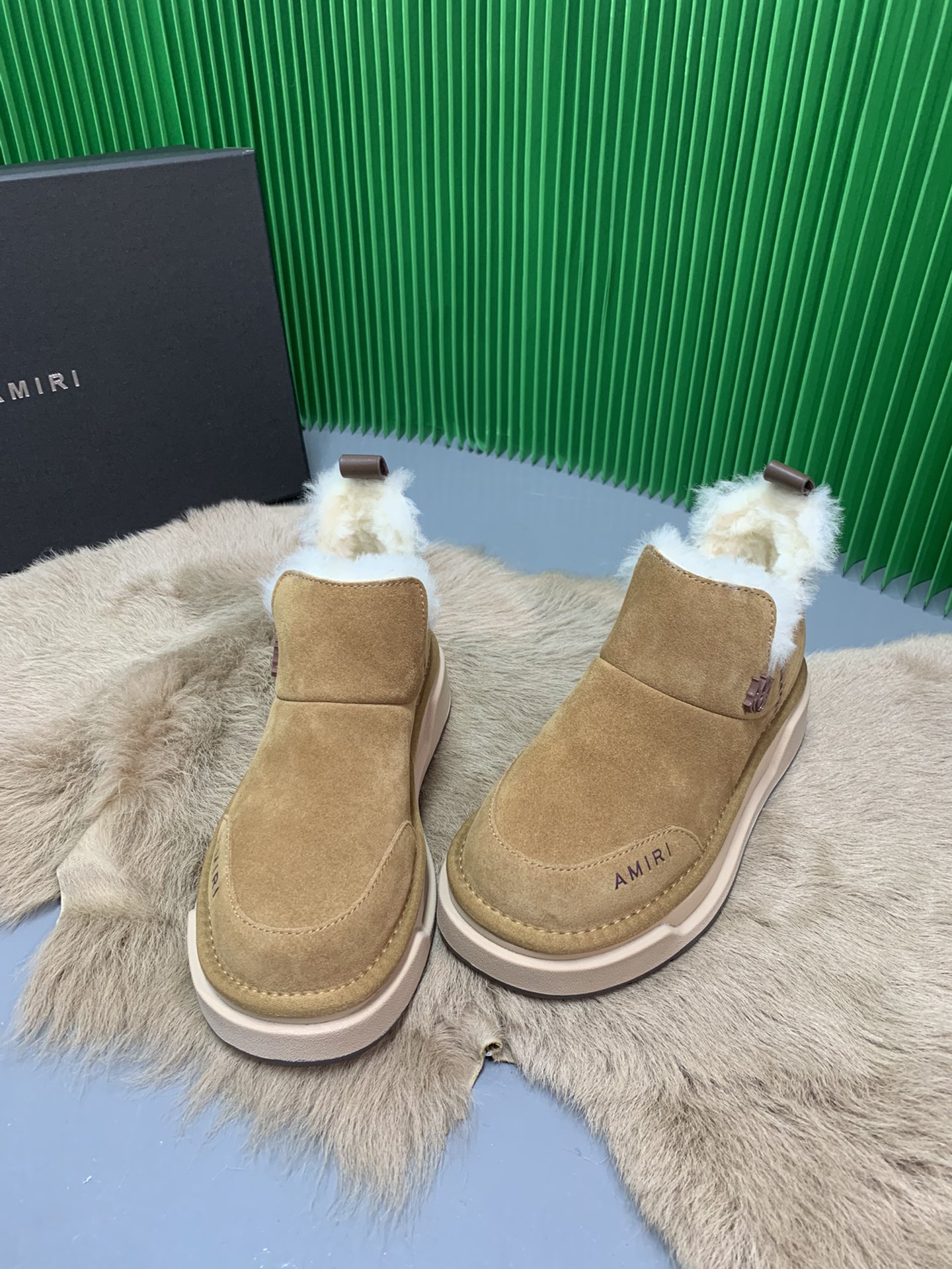 New Amiri Snow Boots with Wool, High Silk Fashion, Real Wool Inside. - 图片 4
