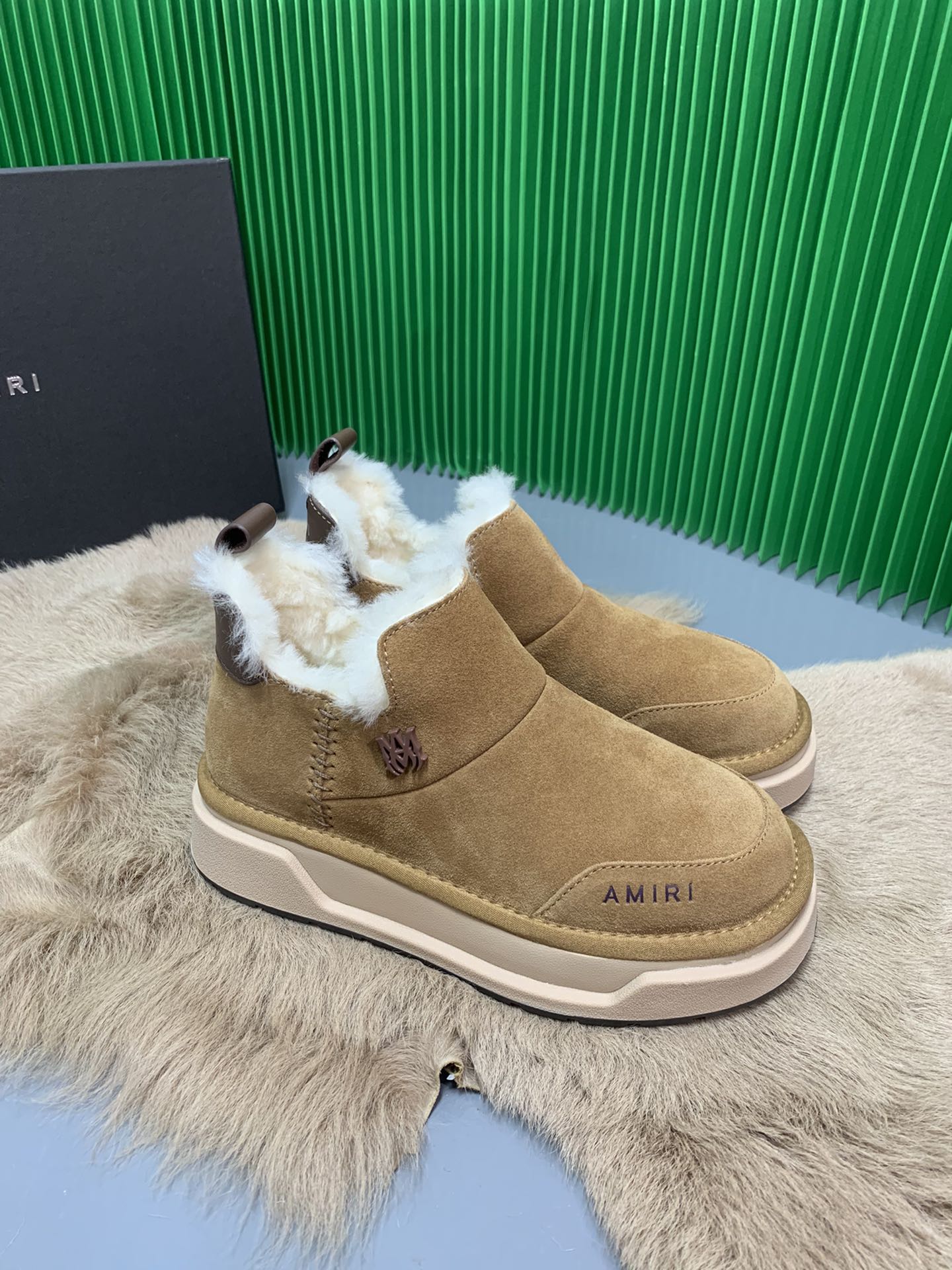 New Amiri Snow Boots with Wool, High Silk Fashion, Real Wool Inside. - 图片 5