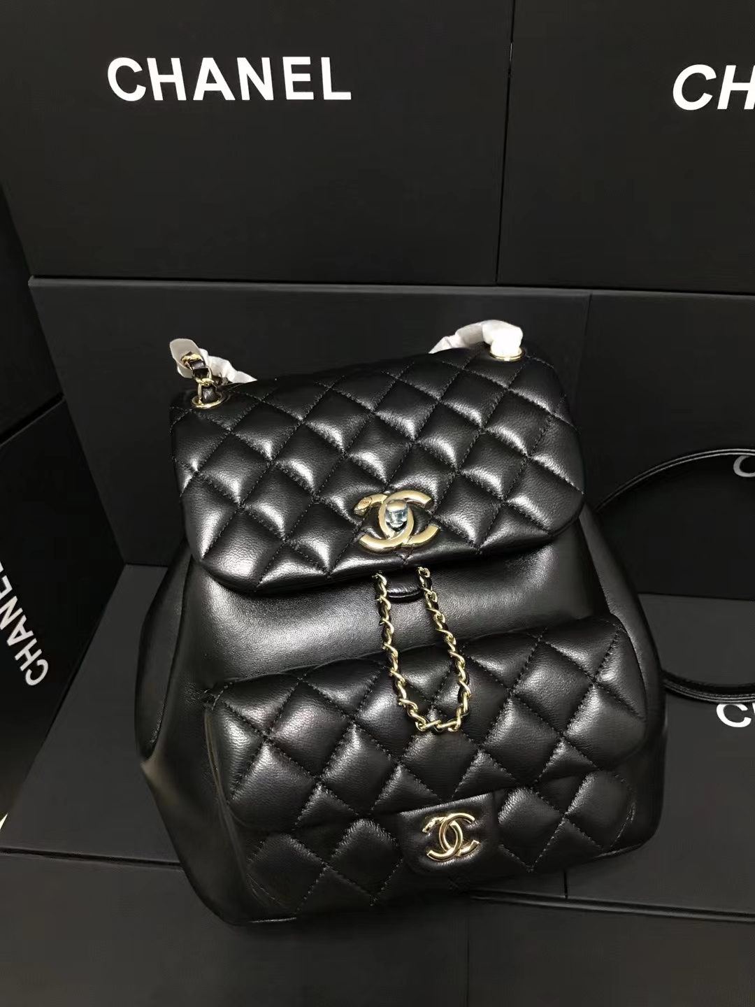 Chanel 升级版背包型号:AS6167简介: 质量 之作 华丽与气质的前沿 是你意想不到的尊贵