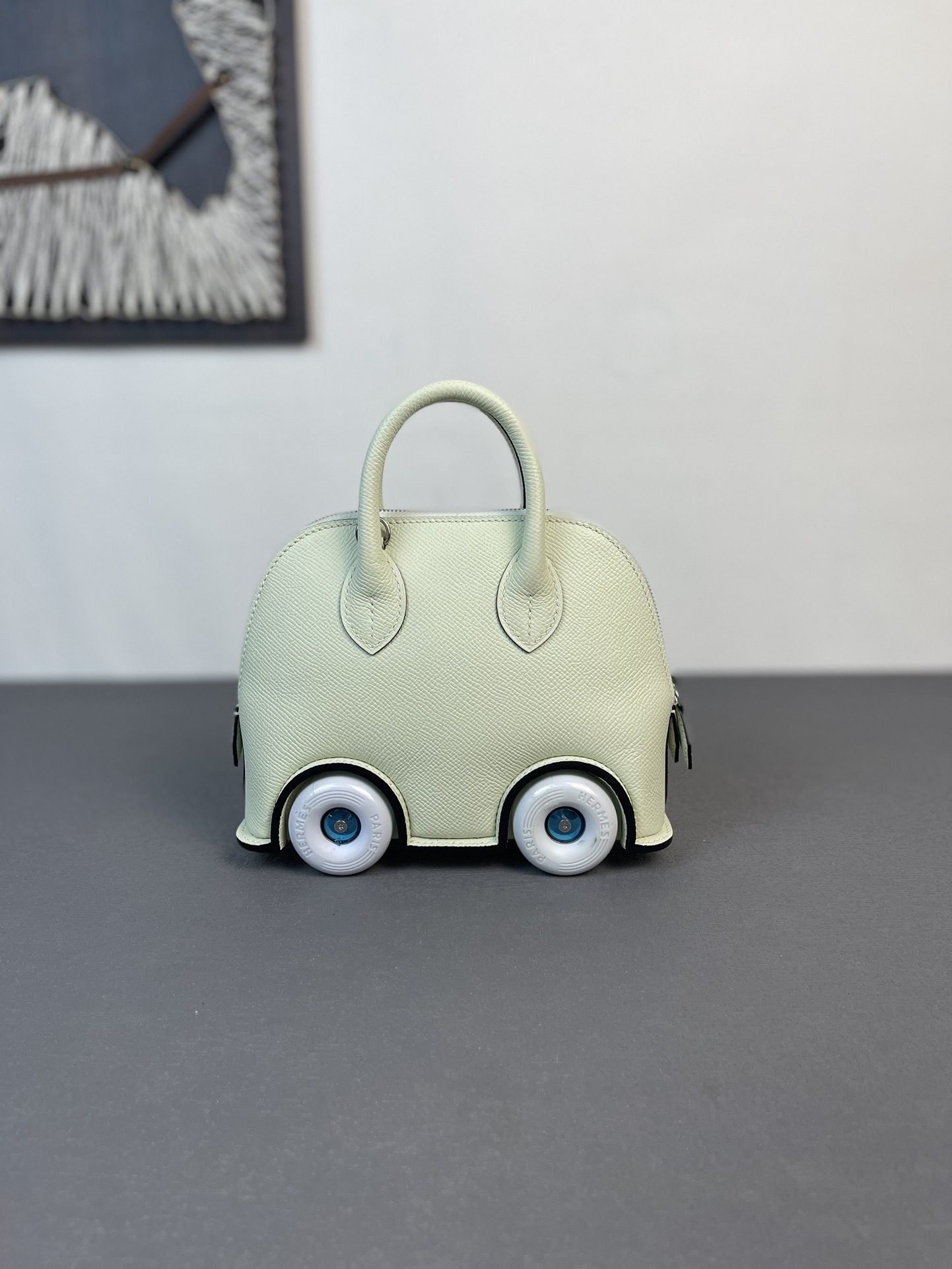 Hermès Hermes Hermes rare handmade new goods, limited edition, wheel bag, bubble green, epsom leather