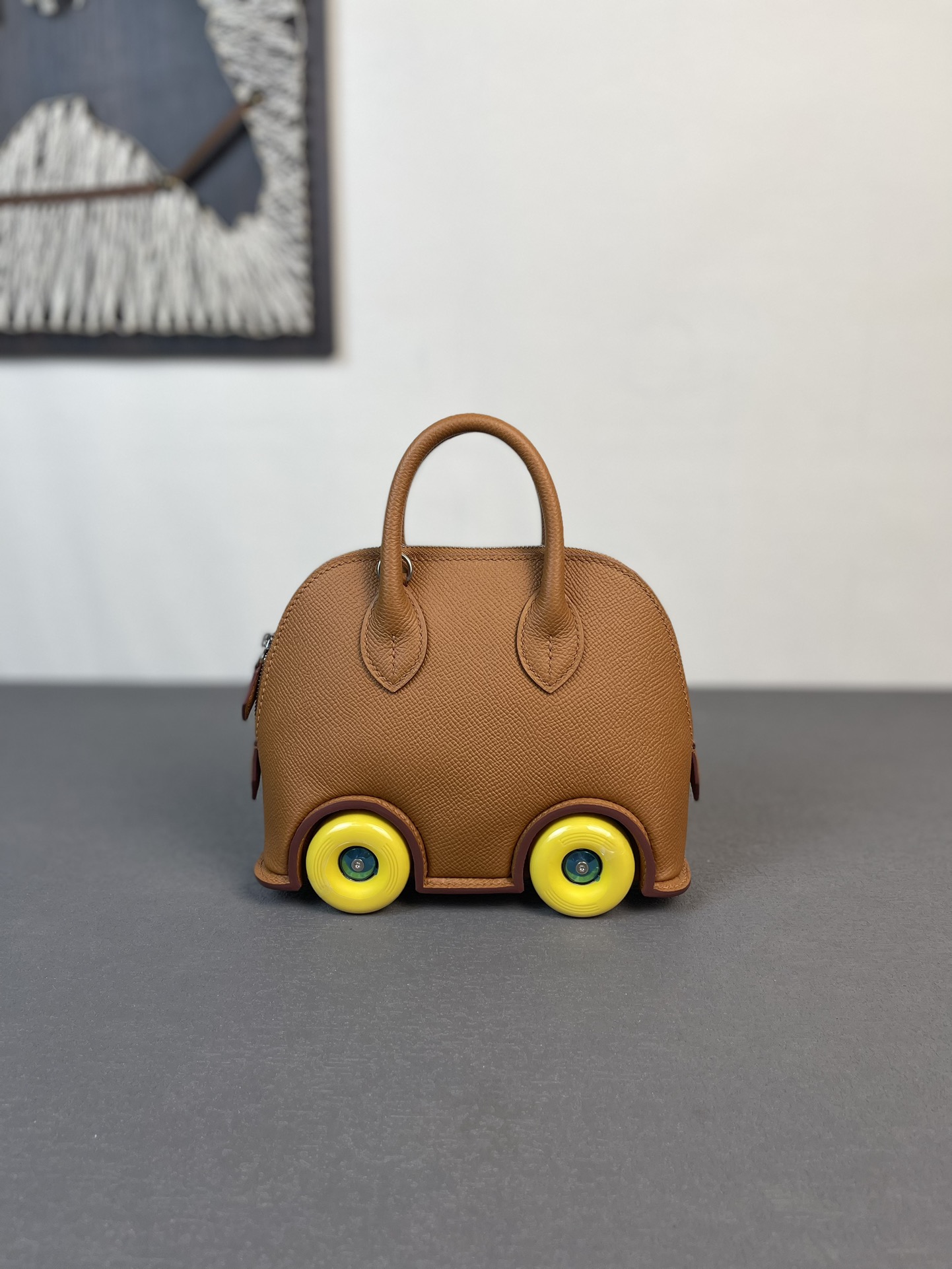 Hermès Hermes Hermes rare handmade new goods, limited edition, wheel bag, golden brown, epsom leather