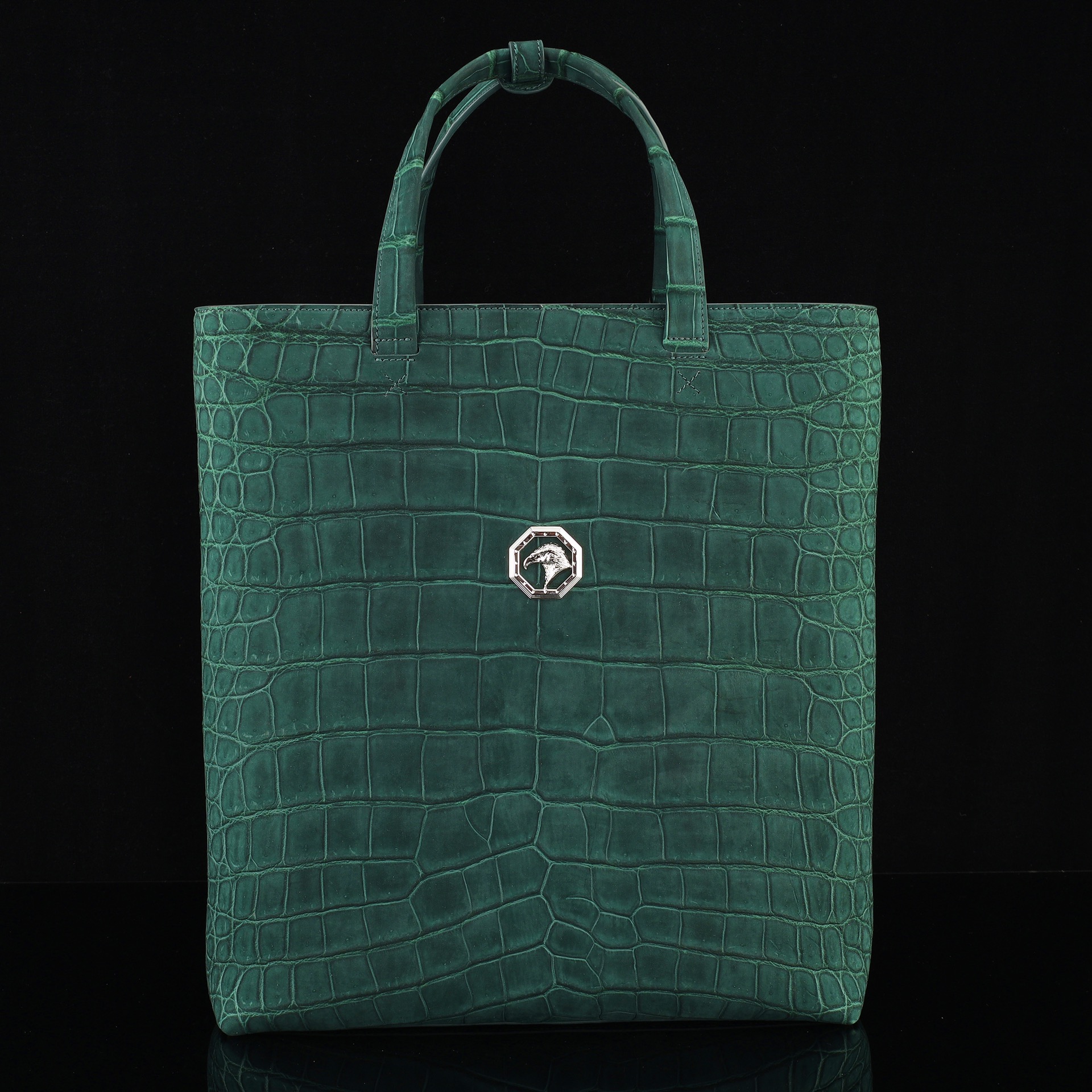 实拍图📸 国产磨砂鳄鱼肚皮🐊🐊手拎包💼⚠️纯钢五金 ⚠️【内里配头层牛皮】 尺寸：40*38*15