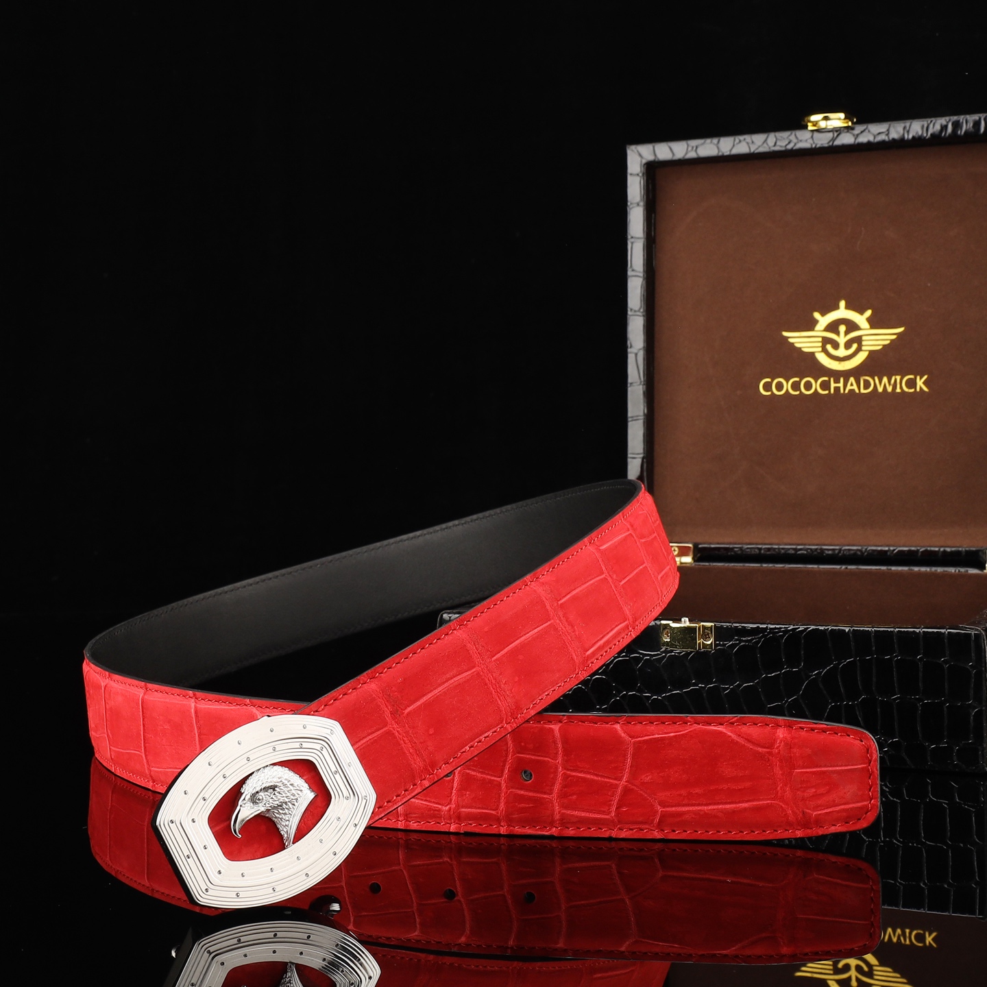 水染尼罗磨砂皮🙏A级🙏奢华高贵🎉上档次🎉鳄鱼肚皮出货🎉[胜利]转图大卖[闪电][玫瑰][闪电][玫瑰]搭配史蒂芬鹰头钢扣🌹宽度:3.8cm⚡🌹长度100-125cm  P1480