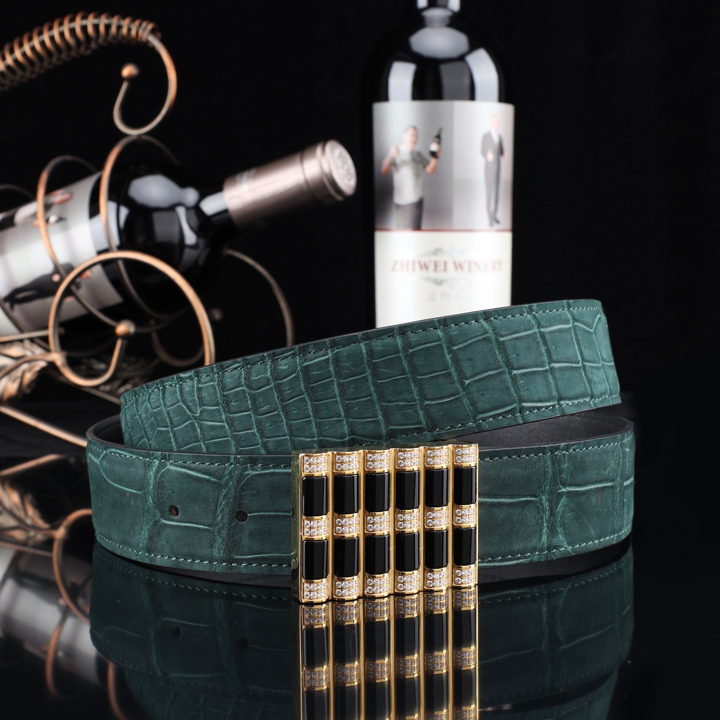 水染尼罗磨砂皮🙏A级🙏奢华高贵🎉上档次🎉鳄鱼肚皮出货🎉[胜利]转图大卖[闪电][玫瑰][闪电][玫瑰]搭配24k史蒂芬鹰头镀金扣🌹宽度:3.8cm⚡🌹长度100-125cm  P001880