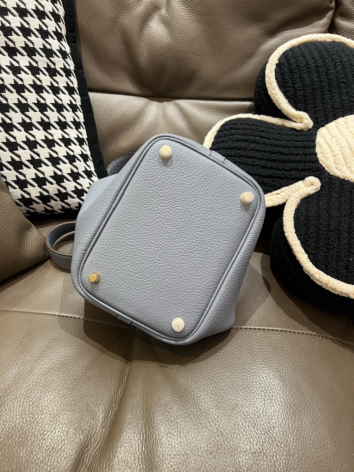 菜蓝子 TC牛皮 防犯機能付き 厚型18cm