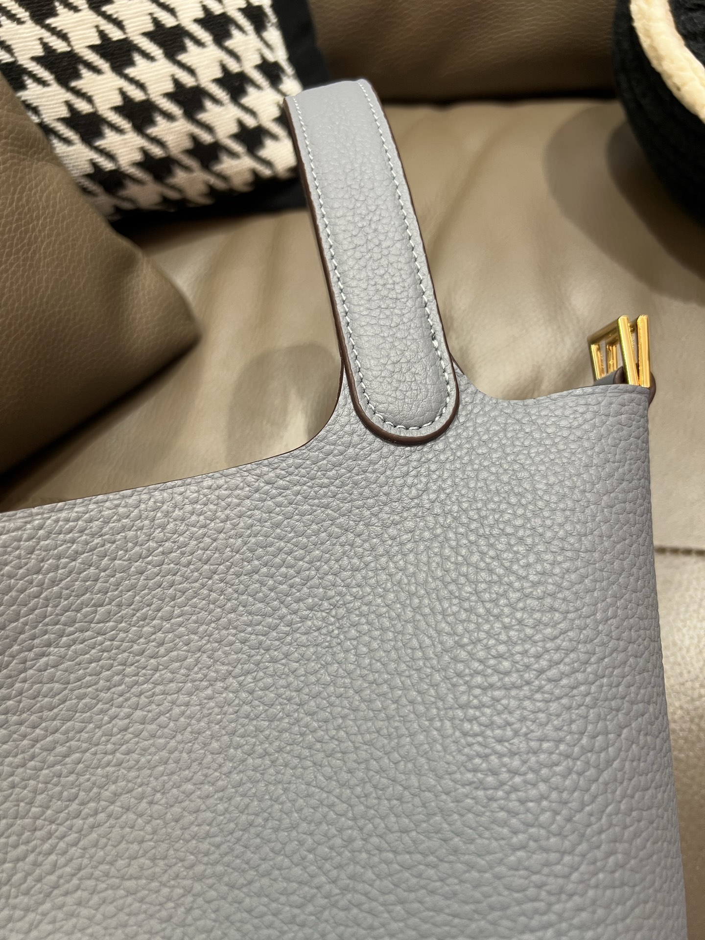 菜蓝子 TC牛皮 防犯機能付き 厚型18cm