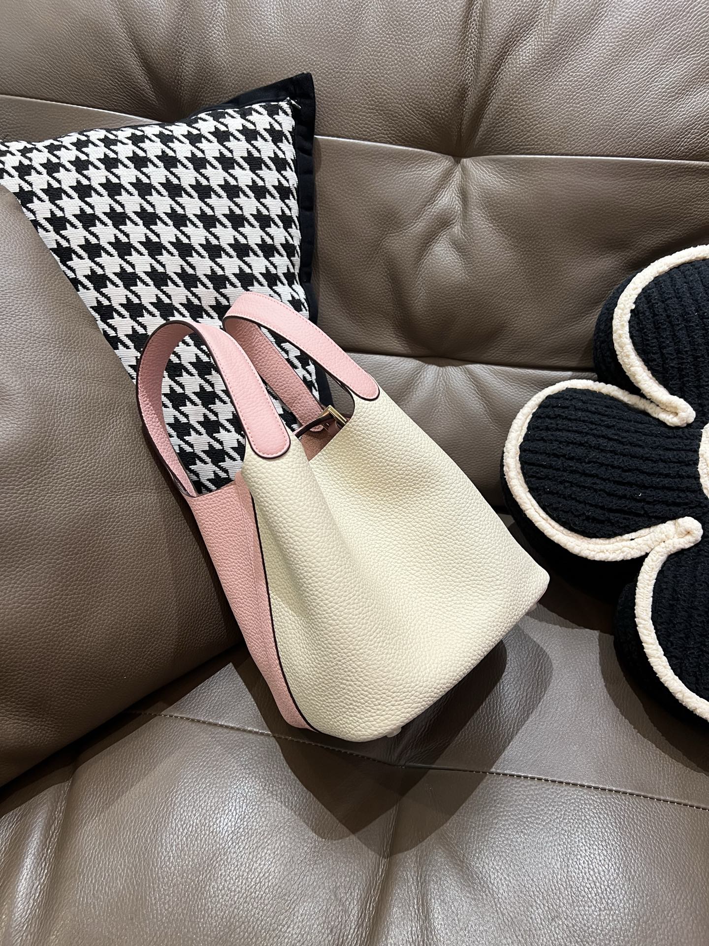 菜蓝子 TC牛皮製 防伪線付き 立体デザインバッグ