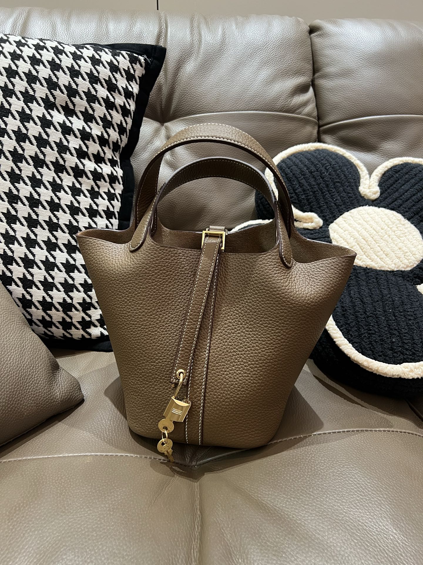 菜蓝子全新アップグレード TC牛皮製の防伪ライン付き工匠内コード