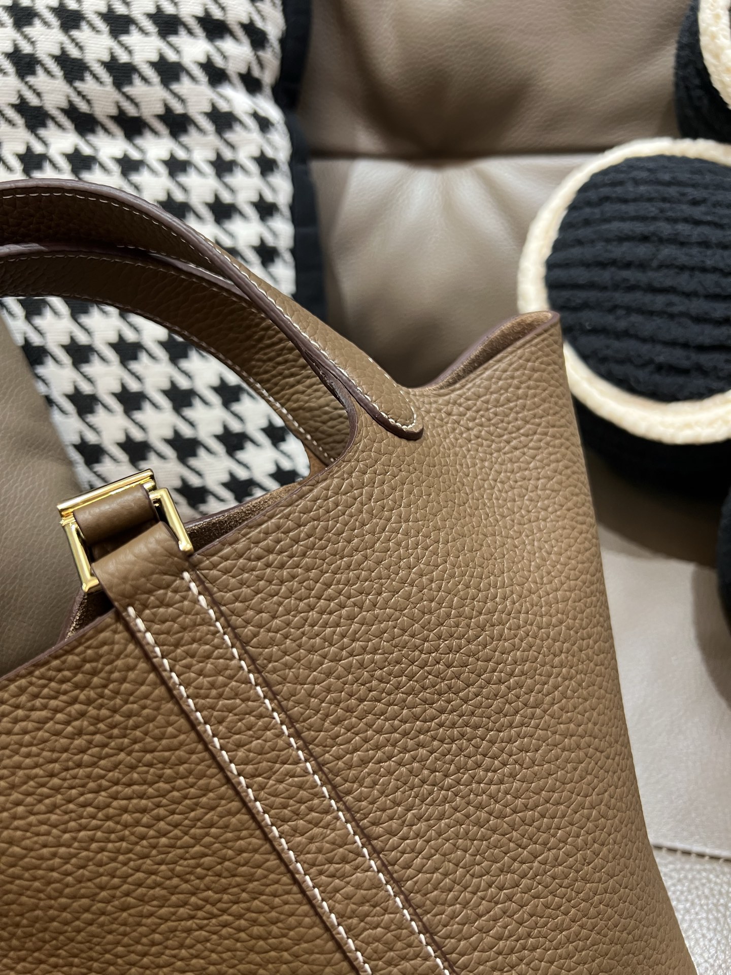 菜蓝子全新アップグレード TC牛皮製の防伪ライン付き工匠内コード