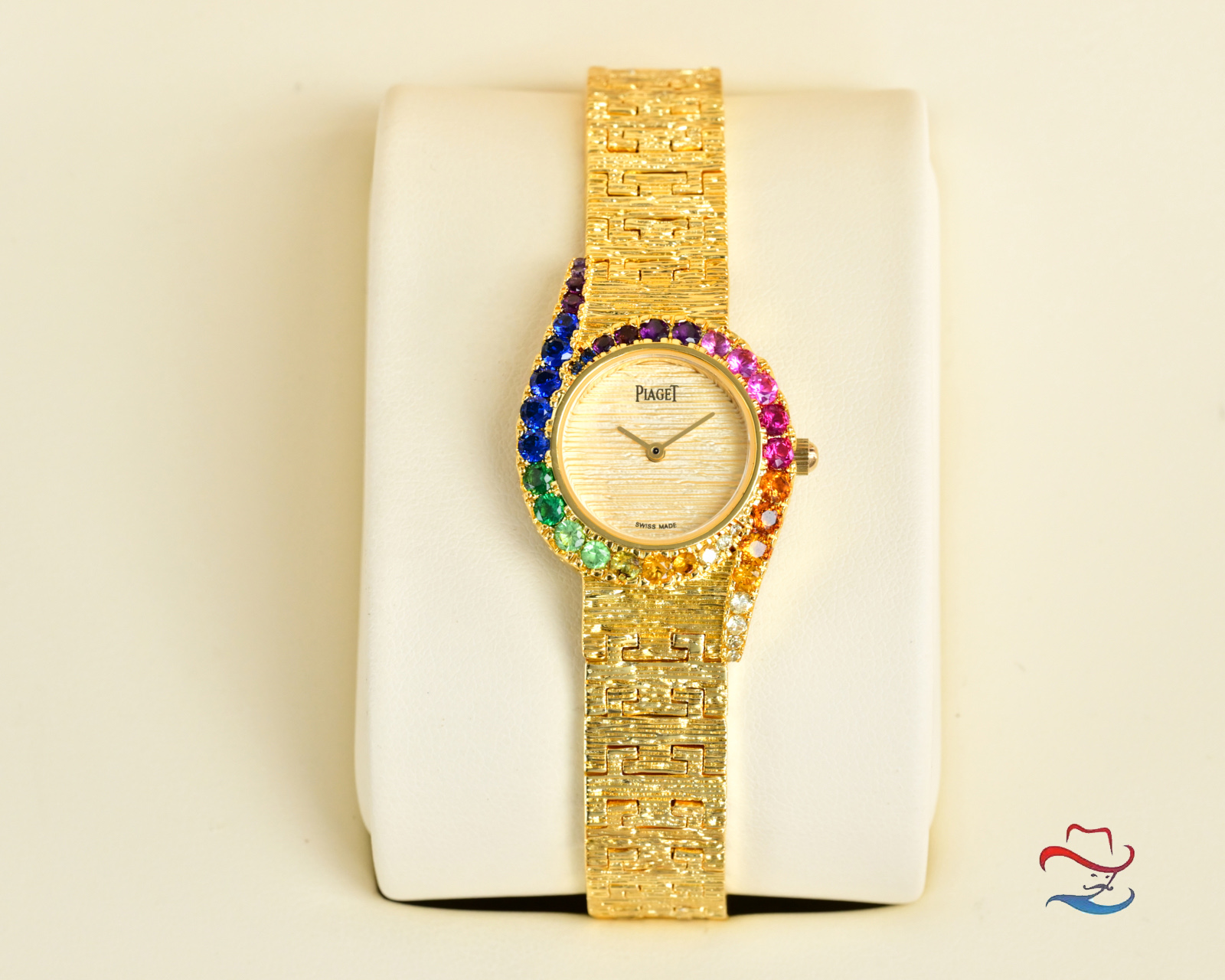 Piaget Limelight Gala Precious yellow gold case and bracelet, diamond bezel, green malachite dial 26mm Women's Quartz