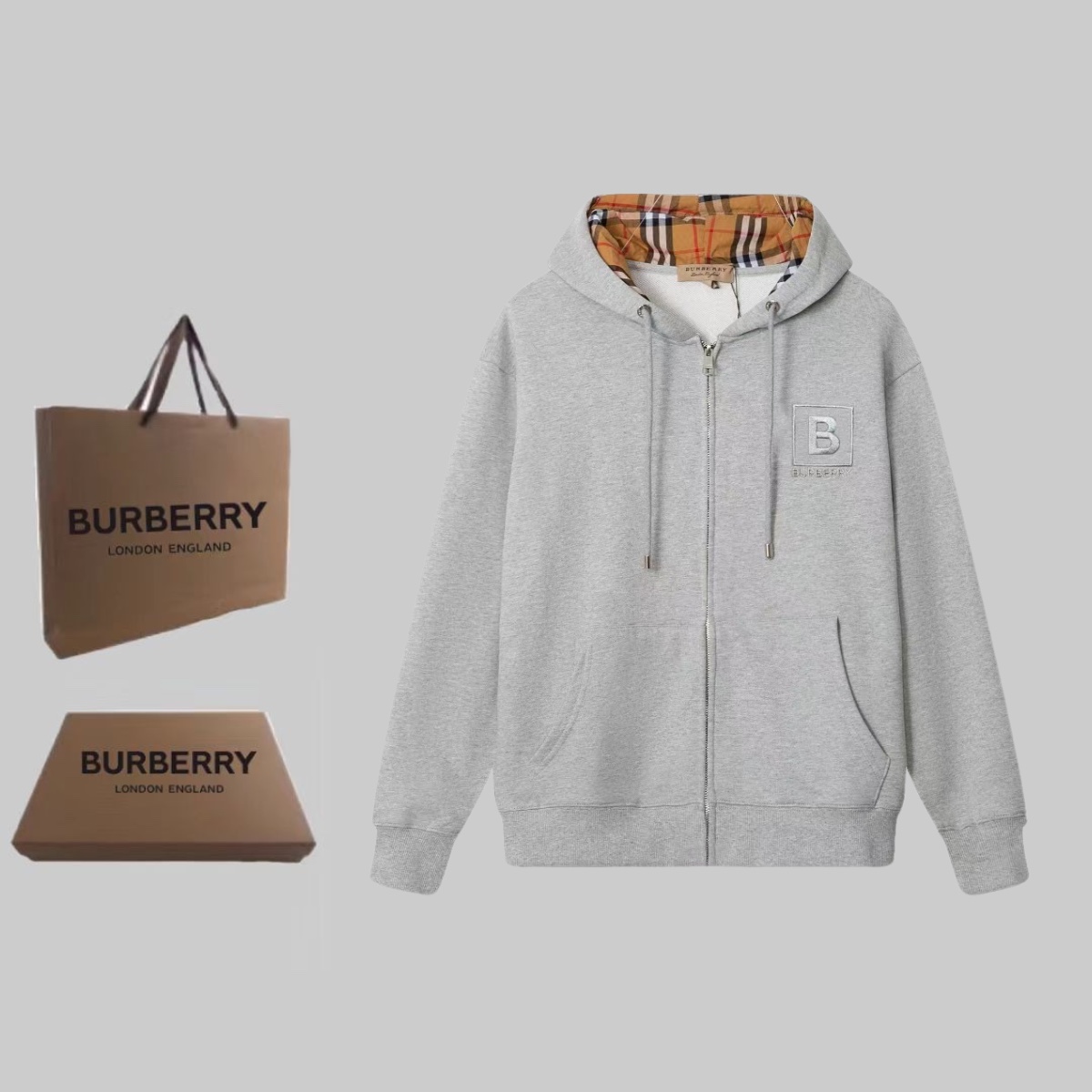 High-End Custom Bur* Home Logo Embroidery Hoods and Coats – Top Quality, Unique Design - 图片 1