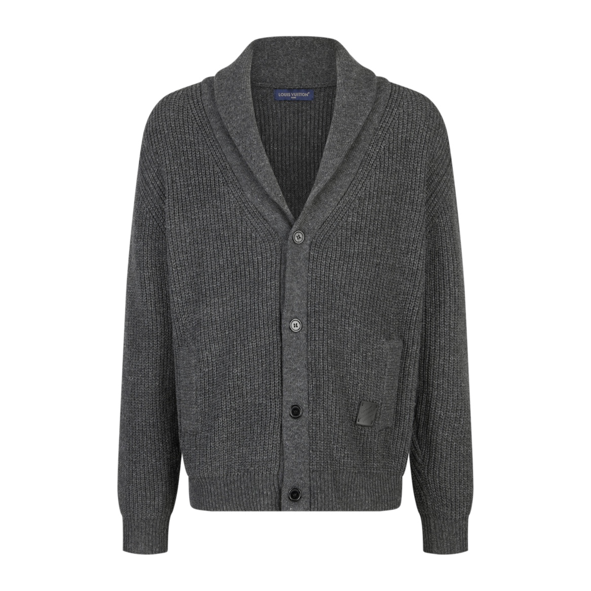 Louis Vuitton Men's Gray Cashmere Blend Shawl Collar Cardigan Sweater 2 i1730209426 5331 8