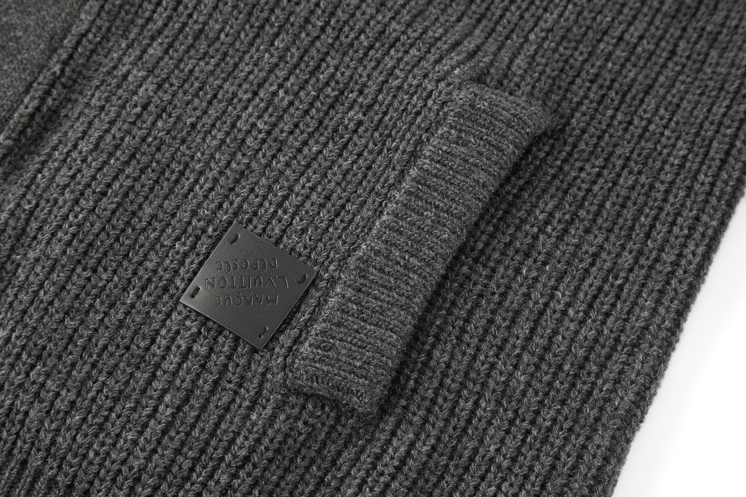 Louis Vuitton Men's Gray Cashmere Blend Shawl Collar Cardigan Sweater 5 i1730209426 6201 4