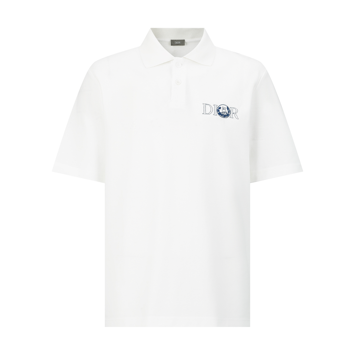 NO:135554,[Exclusive supply] CD Kitten Embroidered Polo Shirt The fabric is made of 26 large-eyed double beads, and the fabric is 240 grams on the left. The fabric is made of 95 cotton and 5 fibers. The effect of the ready-to-wear is very three-dimensional and breathable. The thread is made of customized pure cotton flat machine threads, and the high-density 1*1 weaving method is not changed after a long time. The auxiliary material buttons are made of natural shell female buttons, and the button surface is engraved with the brand's iconic LOGO [Dior]. The embroidery uses flat embroidery technology, and the original dyes are dyed matte, which is different from the market currency. The number of embroidery needles is 3200 needles. size S M L,,dior,alexander wang19860909【独家供应】 CD 小猫刺绣Polo衫 面料采用26支大眼双珠地,面料克左为240克,该款面料采用95棉与5纤维.成衣效果版型非常立体,透气性也十分强.螺纹采用定制纯棉扁机螺纹,高密度1*1织法久穿不变型.辅料纽扣采用天然贝壳母扣,纽扣面上刻有品牌标志性LOGO［Dior］.刺绣采用平面刺绣工艺,原版定染亚光线,与市场通货有分别.刺绣针数为3200针. size S M L,,dior,alexander wang,Men's clothing