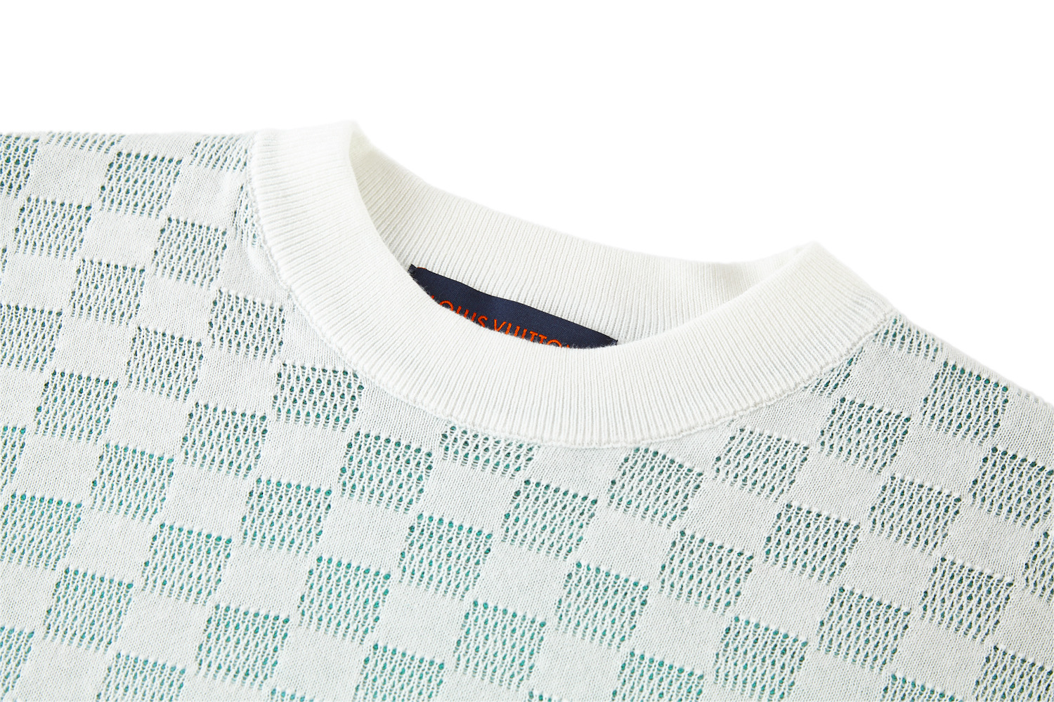 Louis Vuitton Damier Jacquard Gradient Knit Sweater | Cotton-Wool Blend 3 i1748414115823 2920 0 2