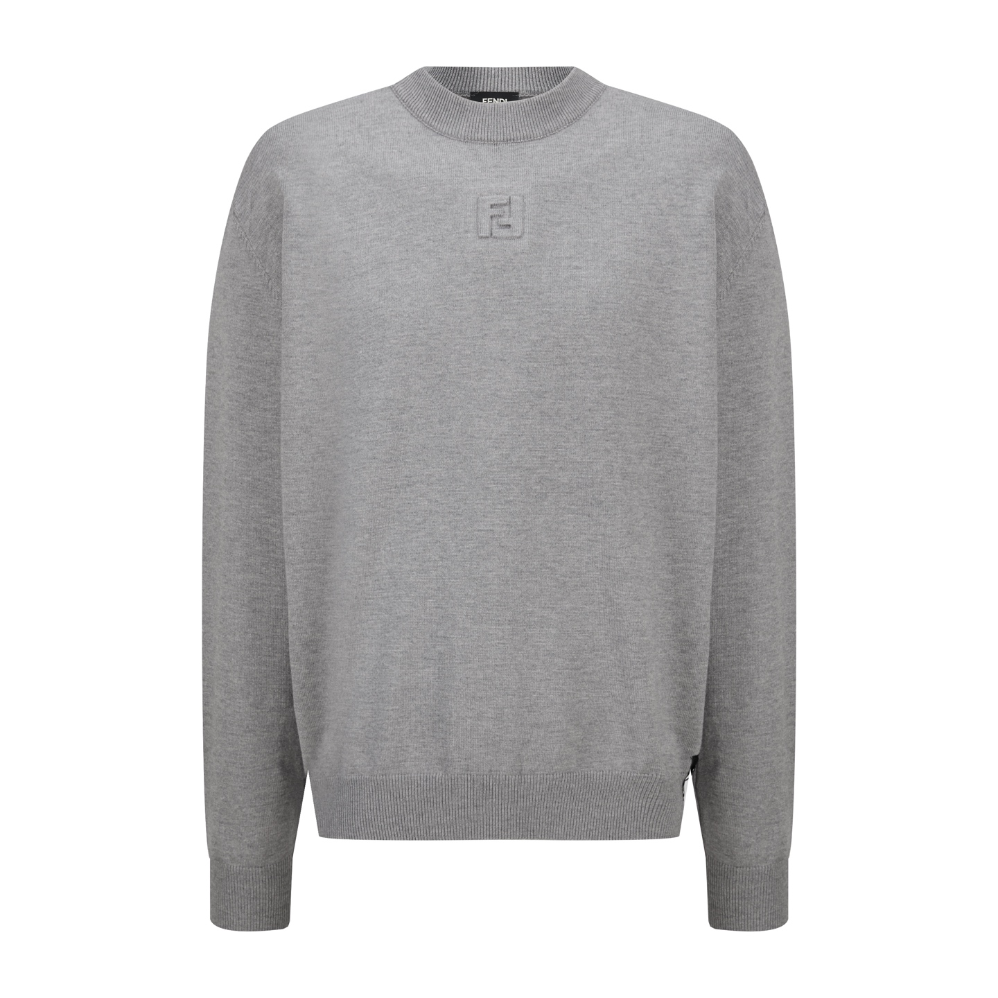 【Suministro exclusivo】 FD Jersey de punto de base con doble F gofrado (gris) La tela utiliza material de mezcla de lana…